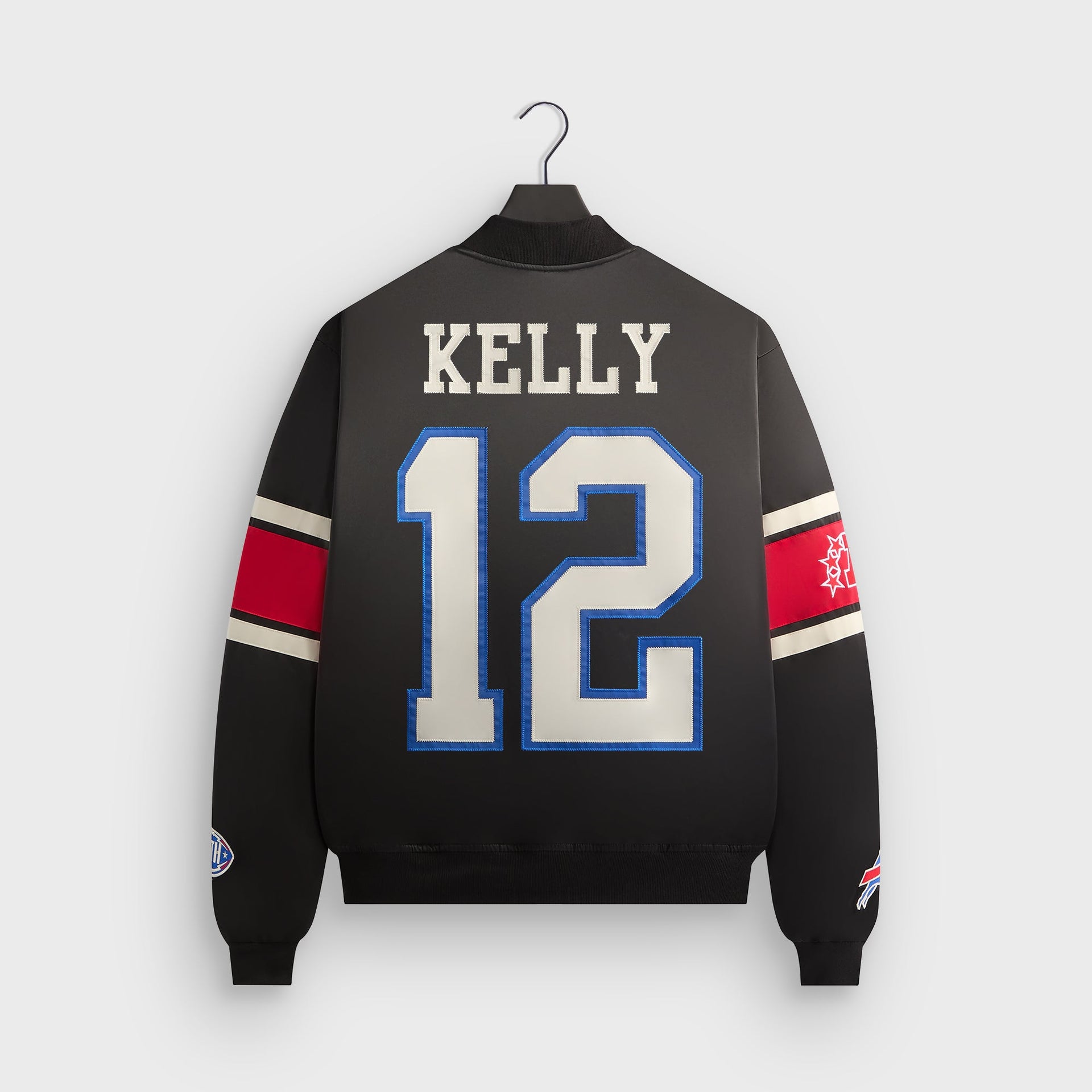Kith for the NFL Buffalo Bills Satin Bomber Jacket - Black