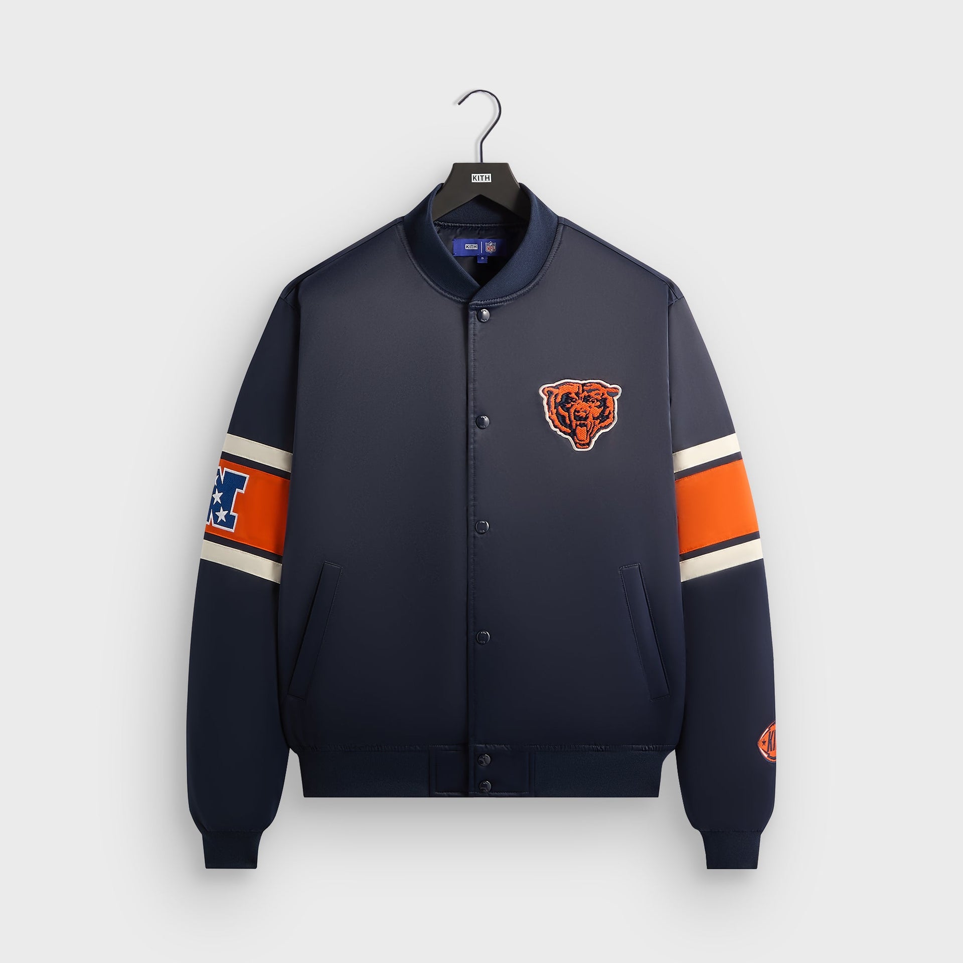 Kith for the NFL Chicago Bears Satin Bomber Jacket - Nocturnal