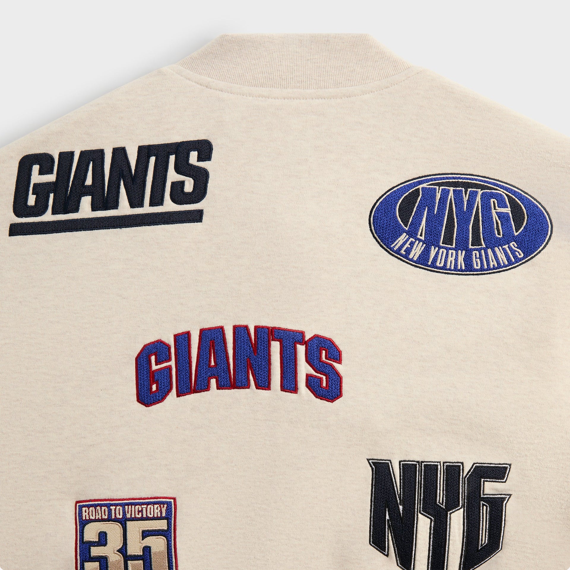 Kith for the NFL New York Giants Marvin Bomber Jacket - Sandrift