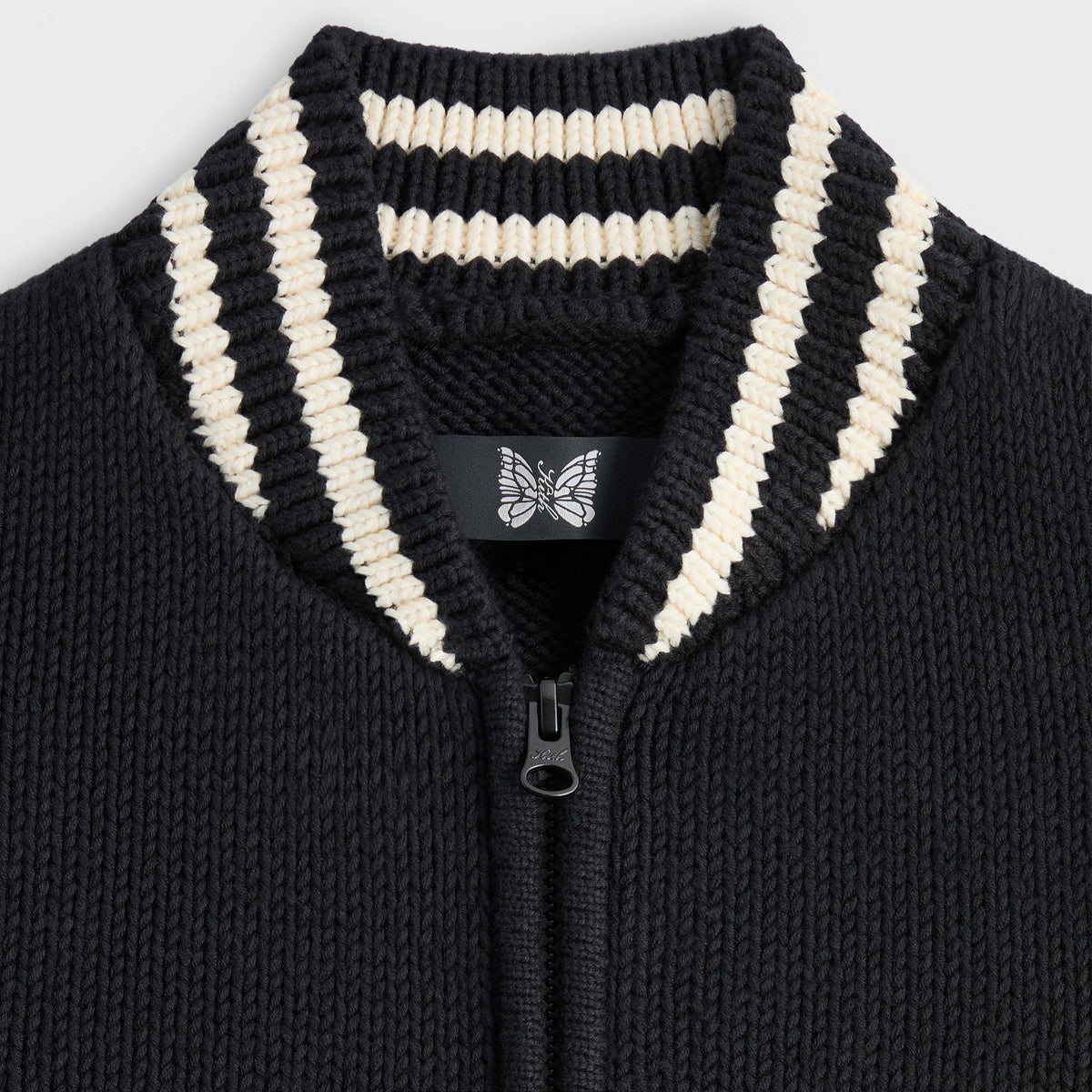 Kith for Needles Wyona Full Zip Sweater - Black