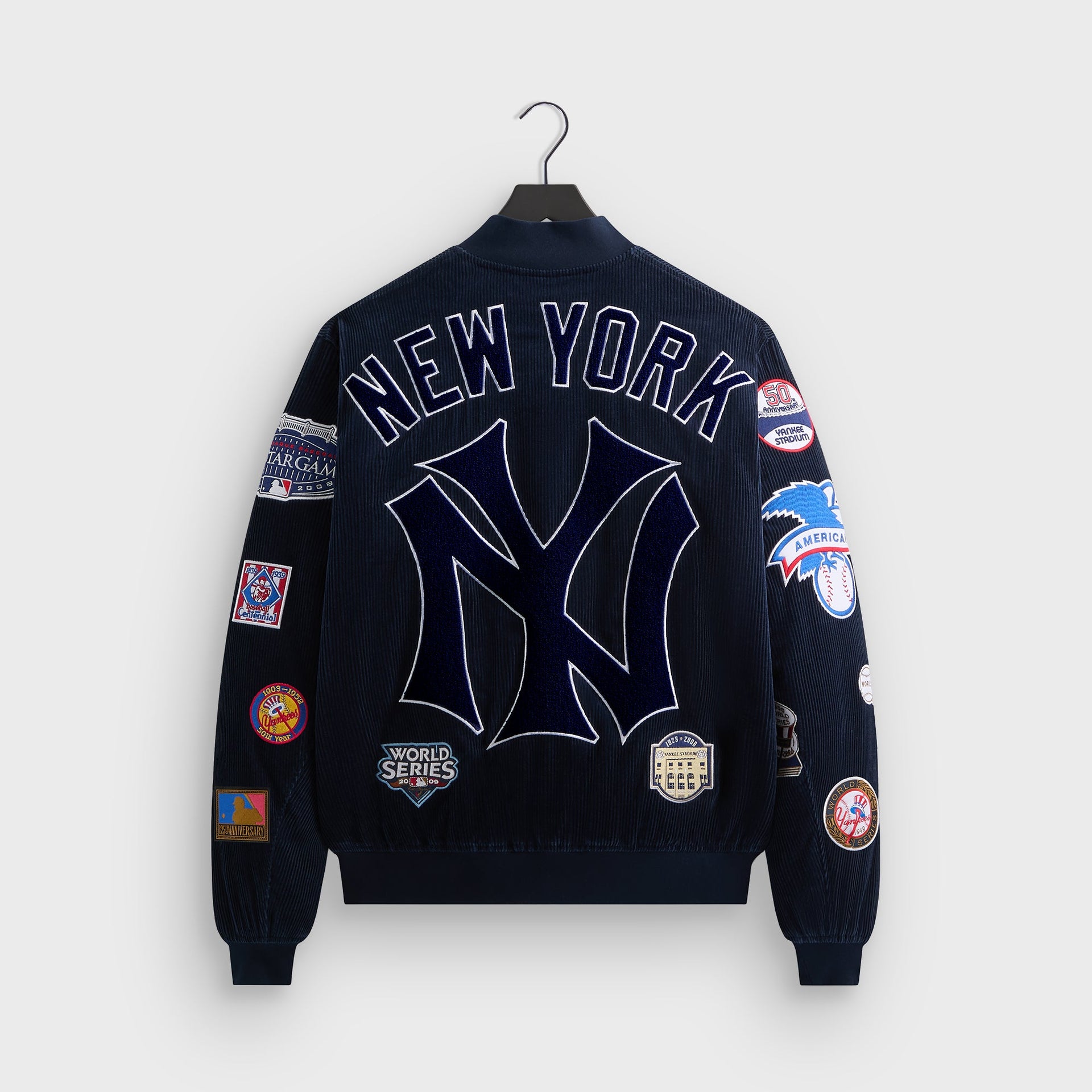 Kith for the New York Yankees Corduroy Avery Bomber Jacket - Nocturnal