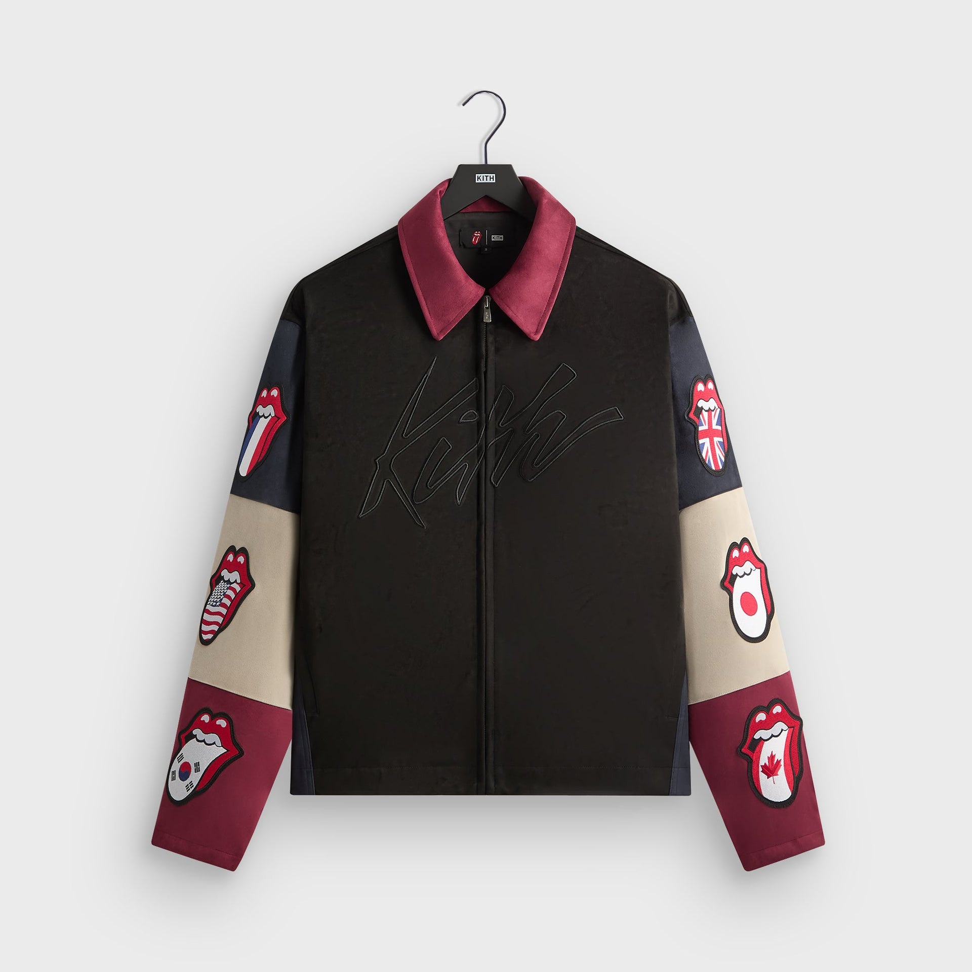Kith for The Rolling Stones Microsuede Owen Jacket - Black
