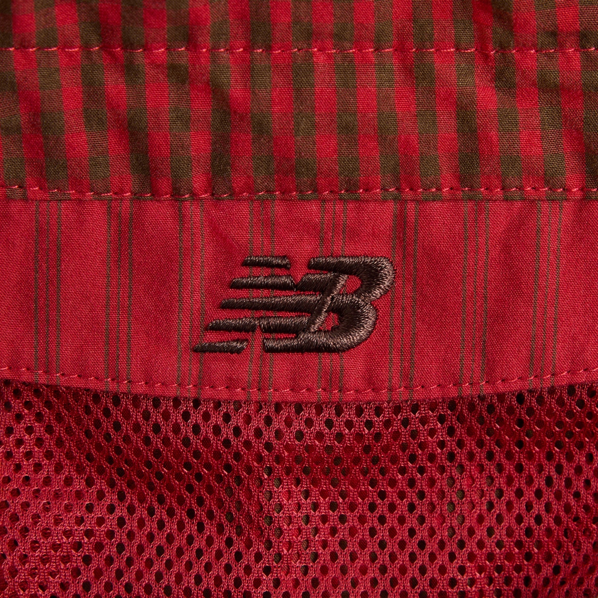 Kith & New Balance Poplin Mix Madison V Jacket - Biking Red - PH