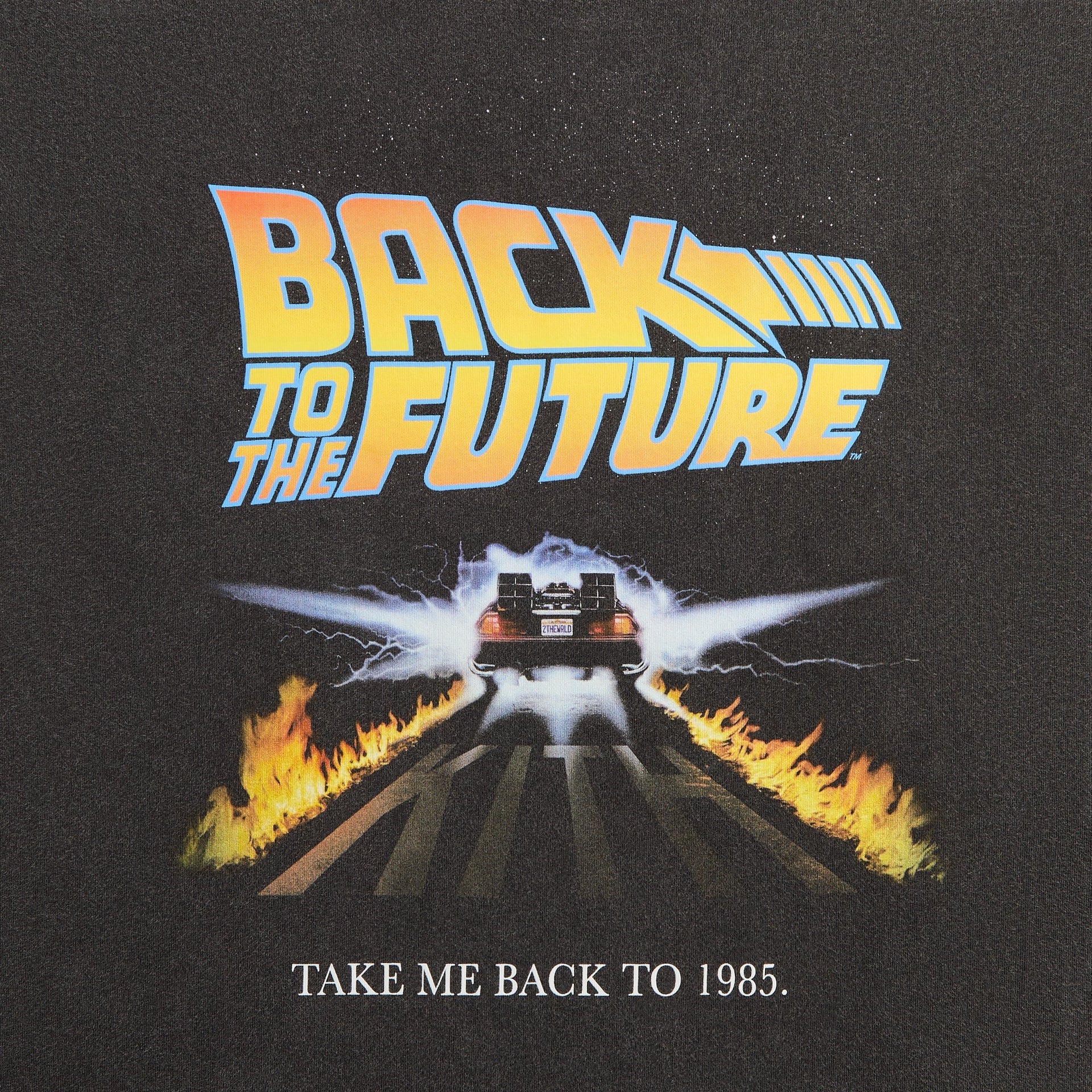 Kith for Back to the Future Back to 1985 Vintage Tee - Black - PH
