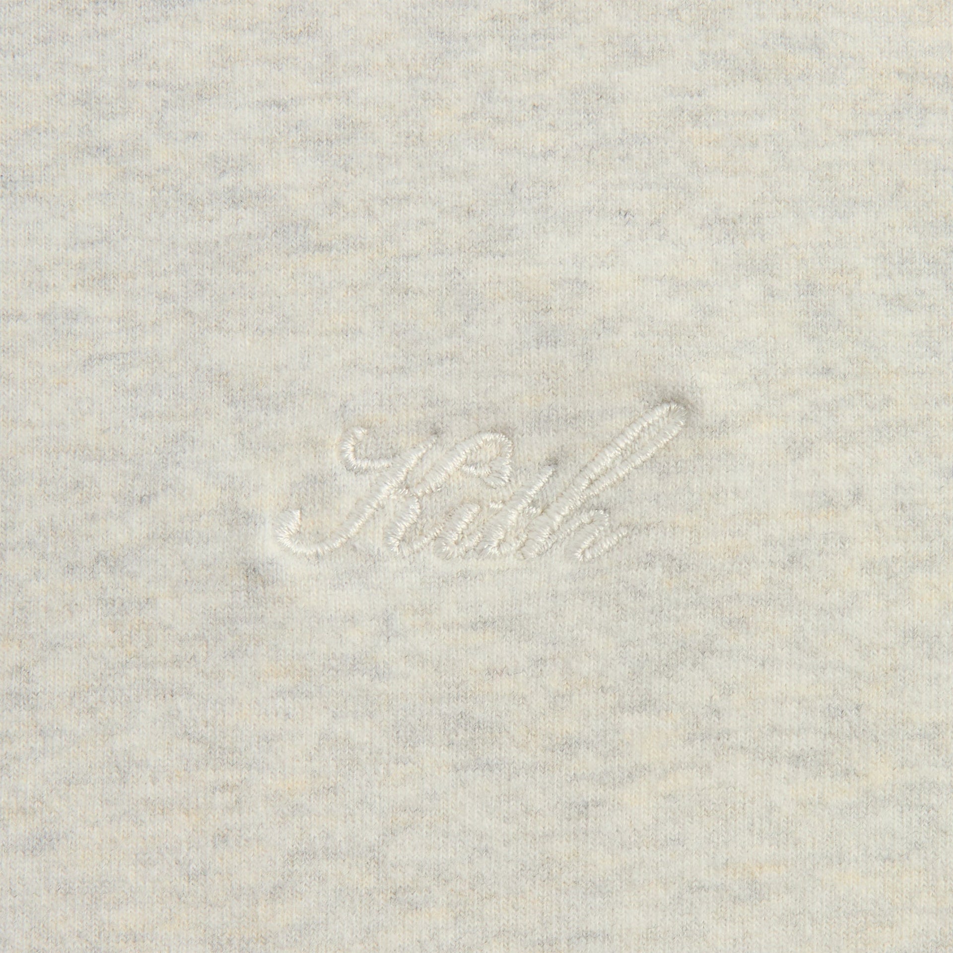 Kith Sueded French Terry Nelson Hoodie - Light Heather Grey