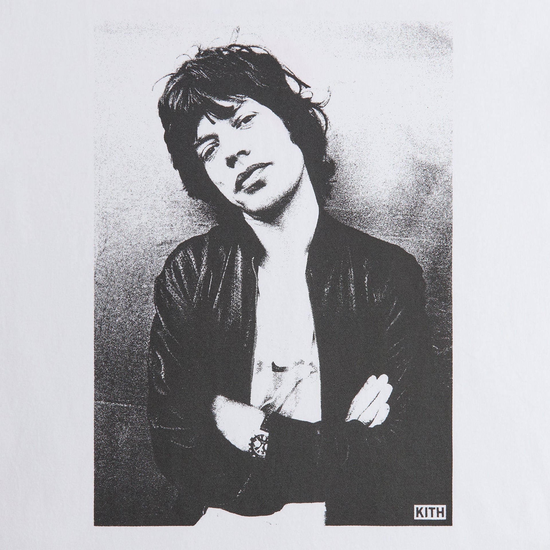 Kith for The Rolling Stones Mick Photo Vintage Tee - White