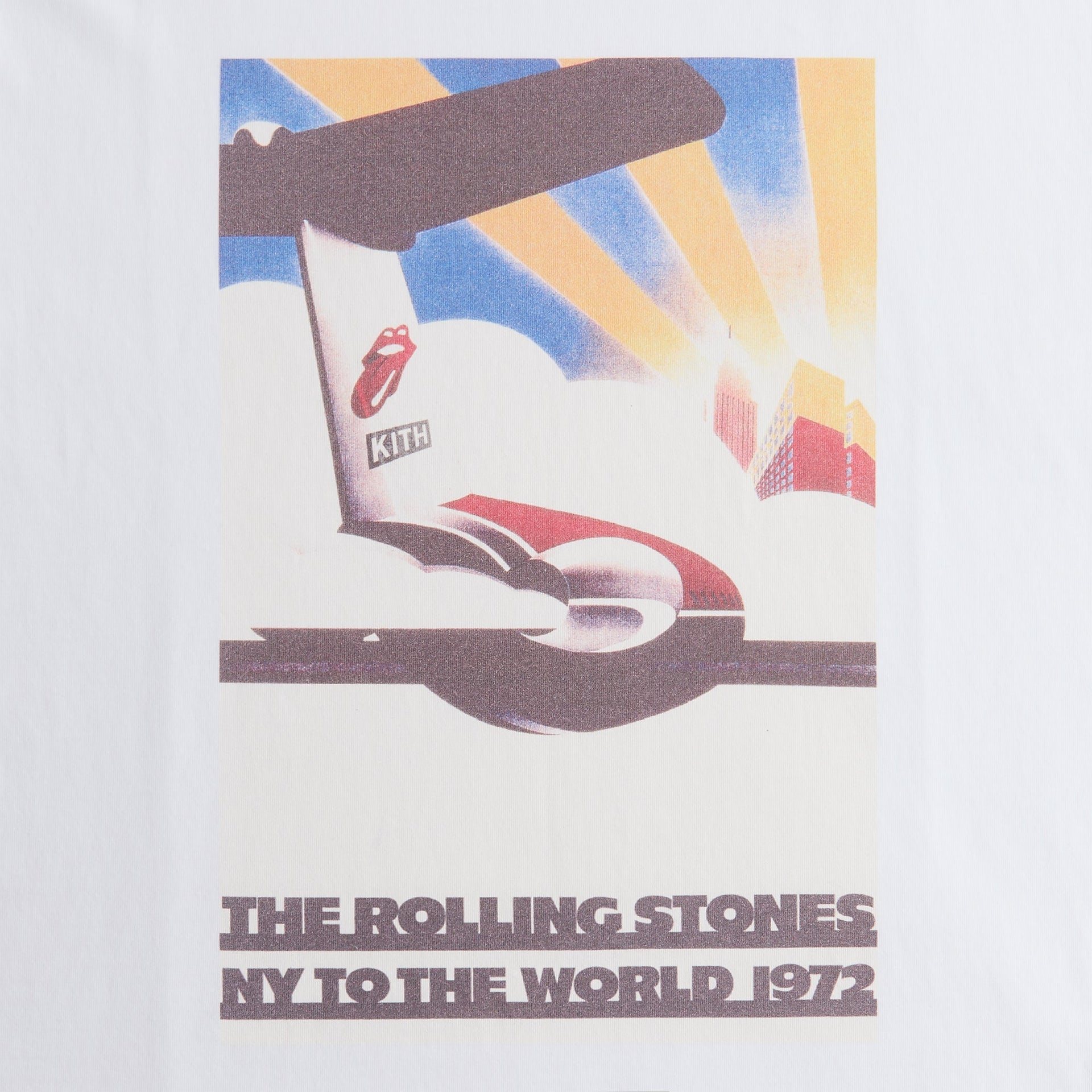 Kith for The Rolling Stones New York 1972 Poster Tee - White