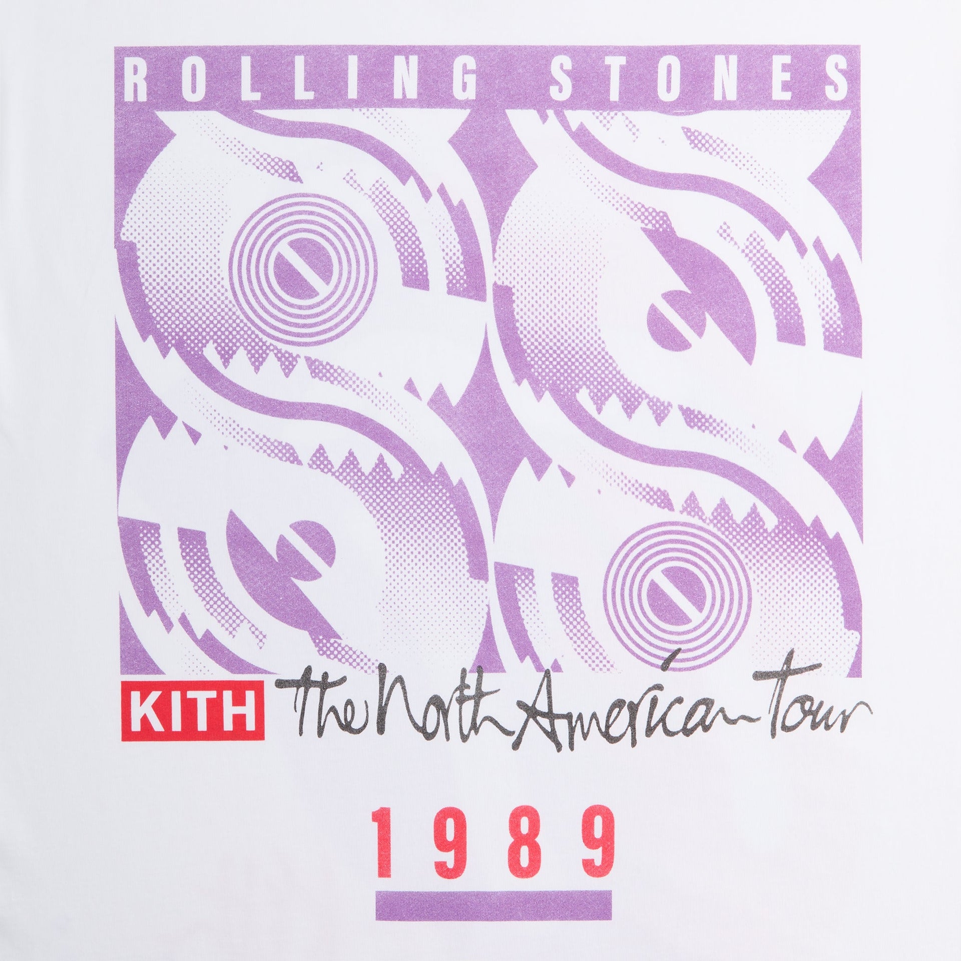 Kith for The Rolling Stones 1989 Tongue Vintage Tee - White
