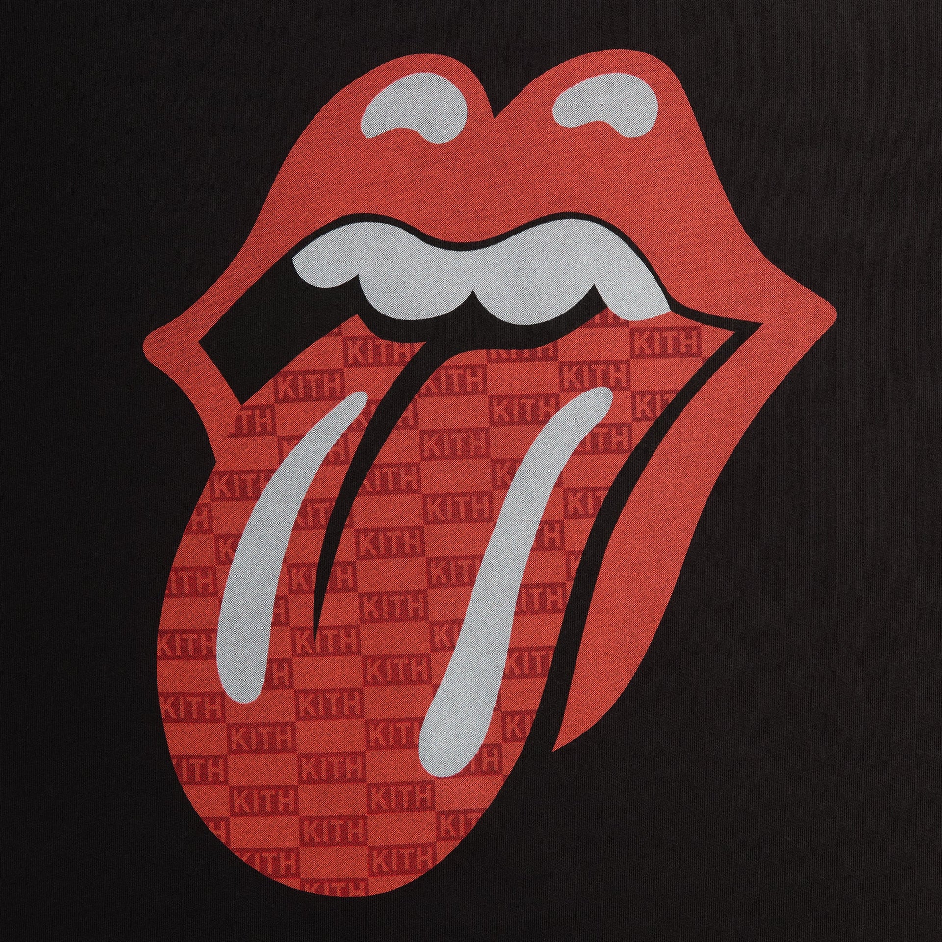 Kith for The Rolling Stones Monogram Tongue Tee - Black