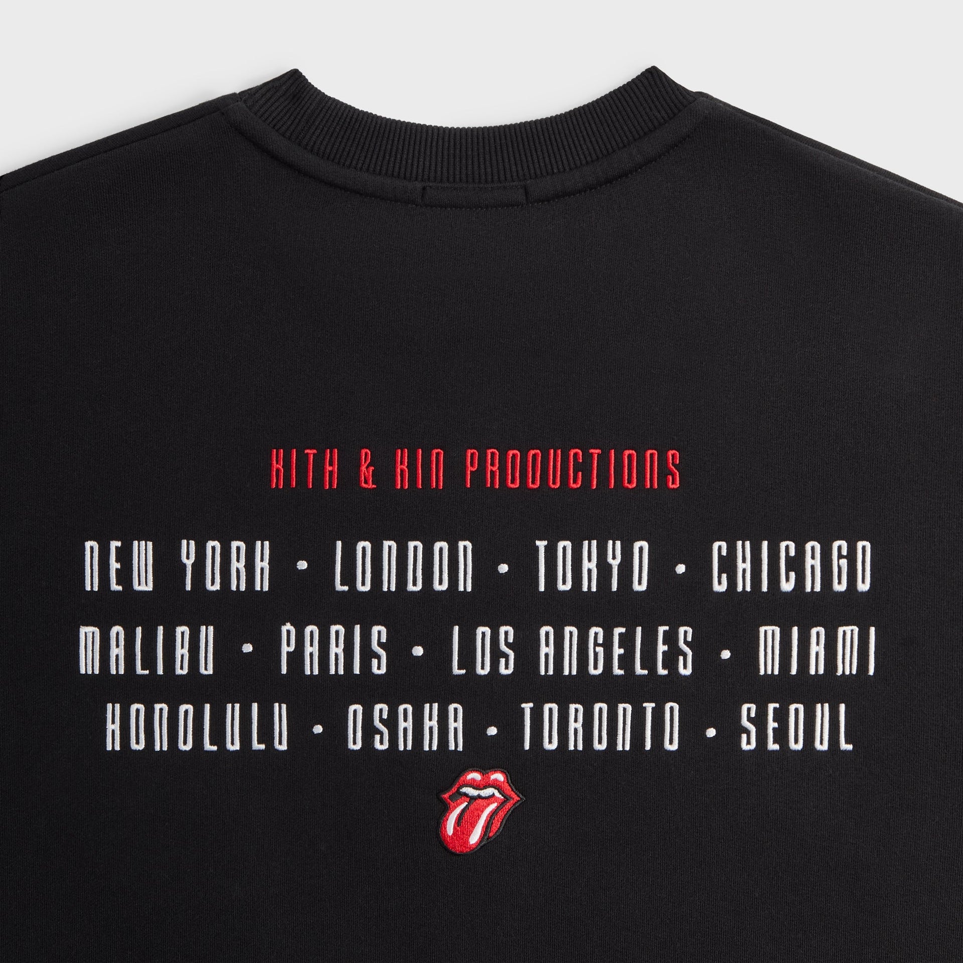 Kith for The Rolling Stones International 1996 Nelson Crewneck - Black