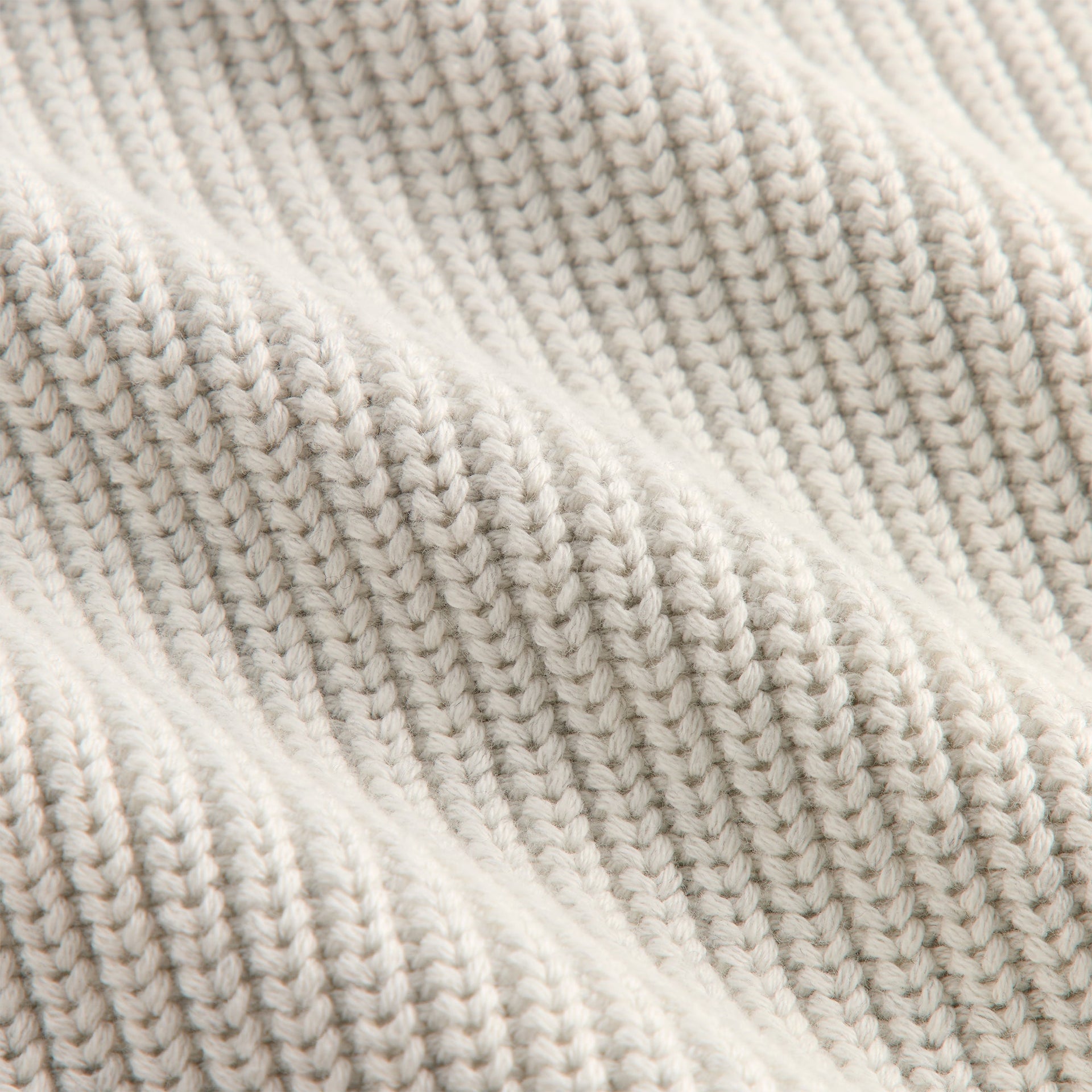 Kith Full Zip Miles Knit Hoodie - Light Heather Grey