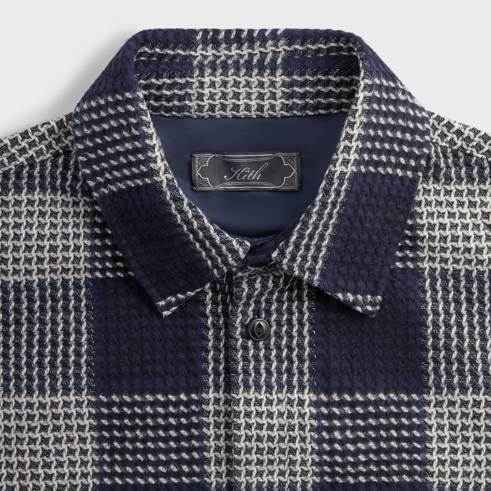 Kith Textured Plaid Deon Shirt - Nocturnal
