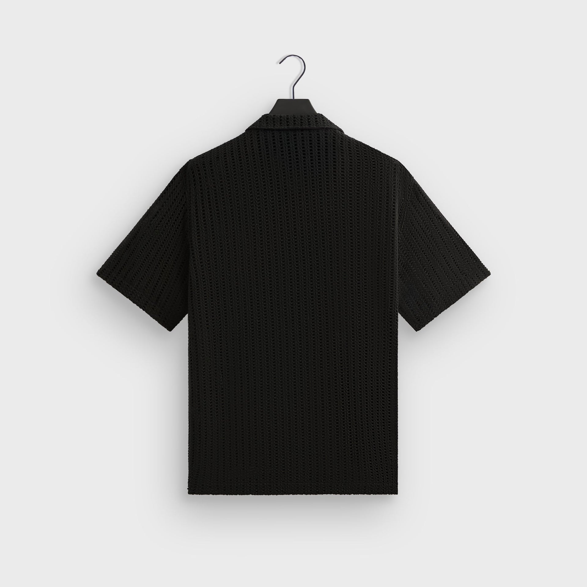 Kith Cotton Mesh Thompson Camp Collar Shirt - Black