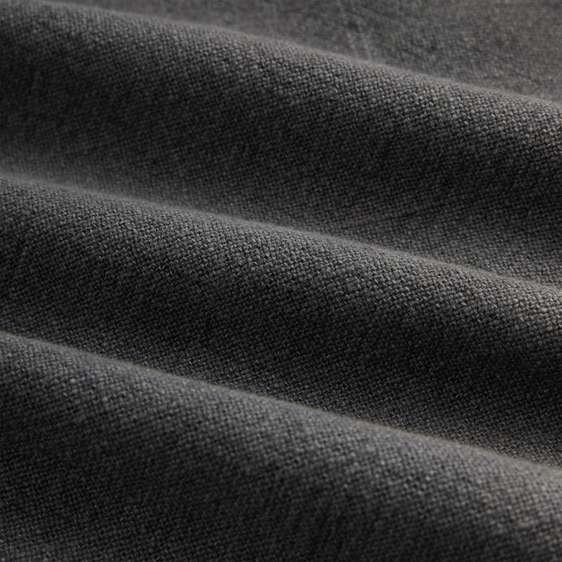 Kith Soft Woven Long Sleeve Boxy Collared Overshirt - Carbon