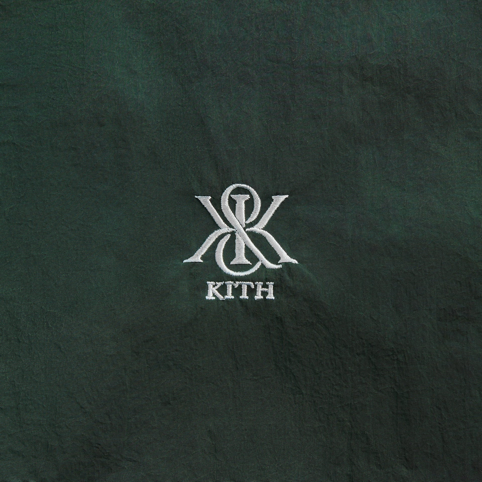 Kith Nylon Short Sleeve Colton Zip Up Shirt - Stadium