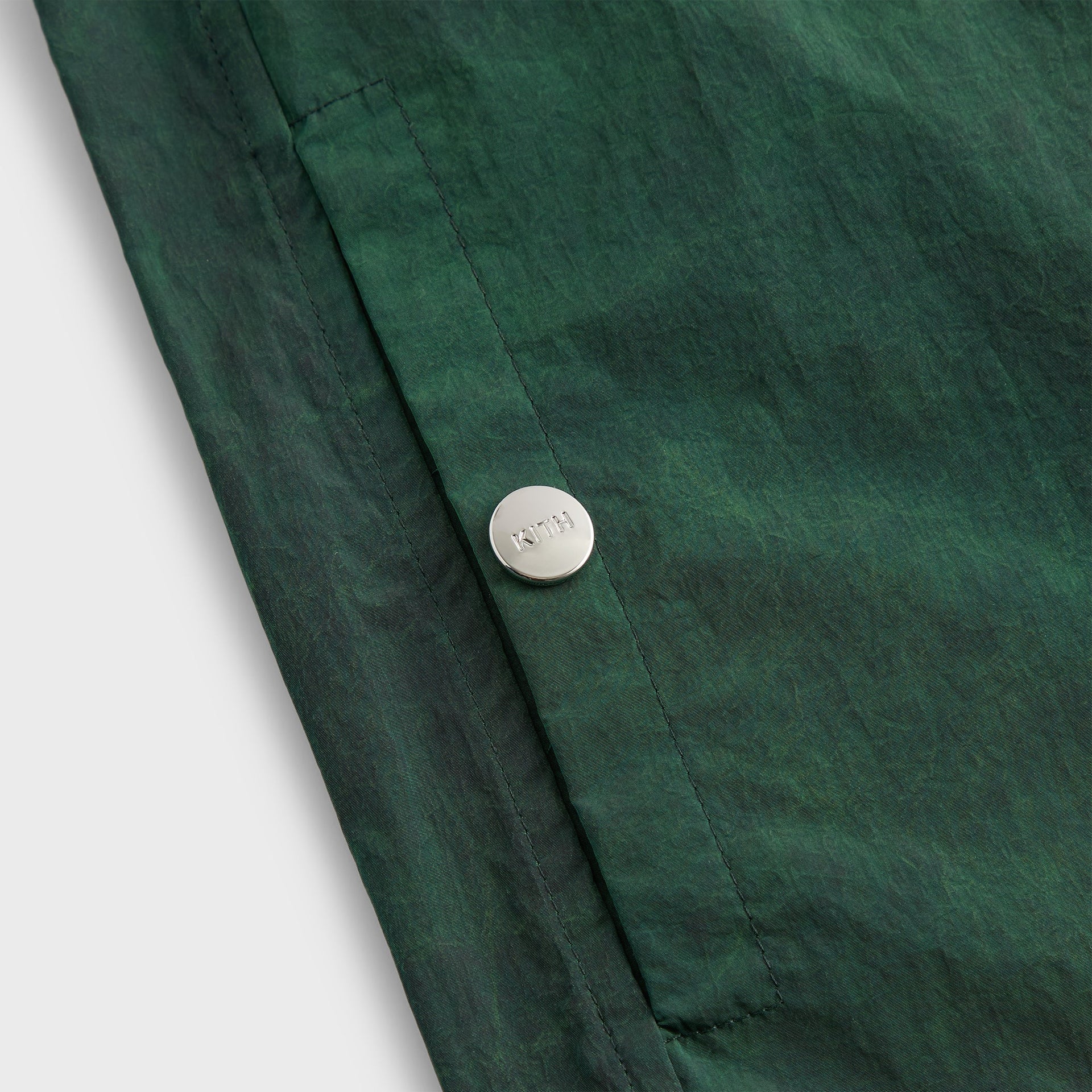 Kith Nylon Short Sleeve Colton Zip Up Shirt - Stadium