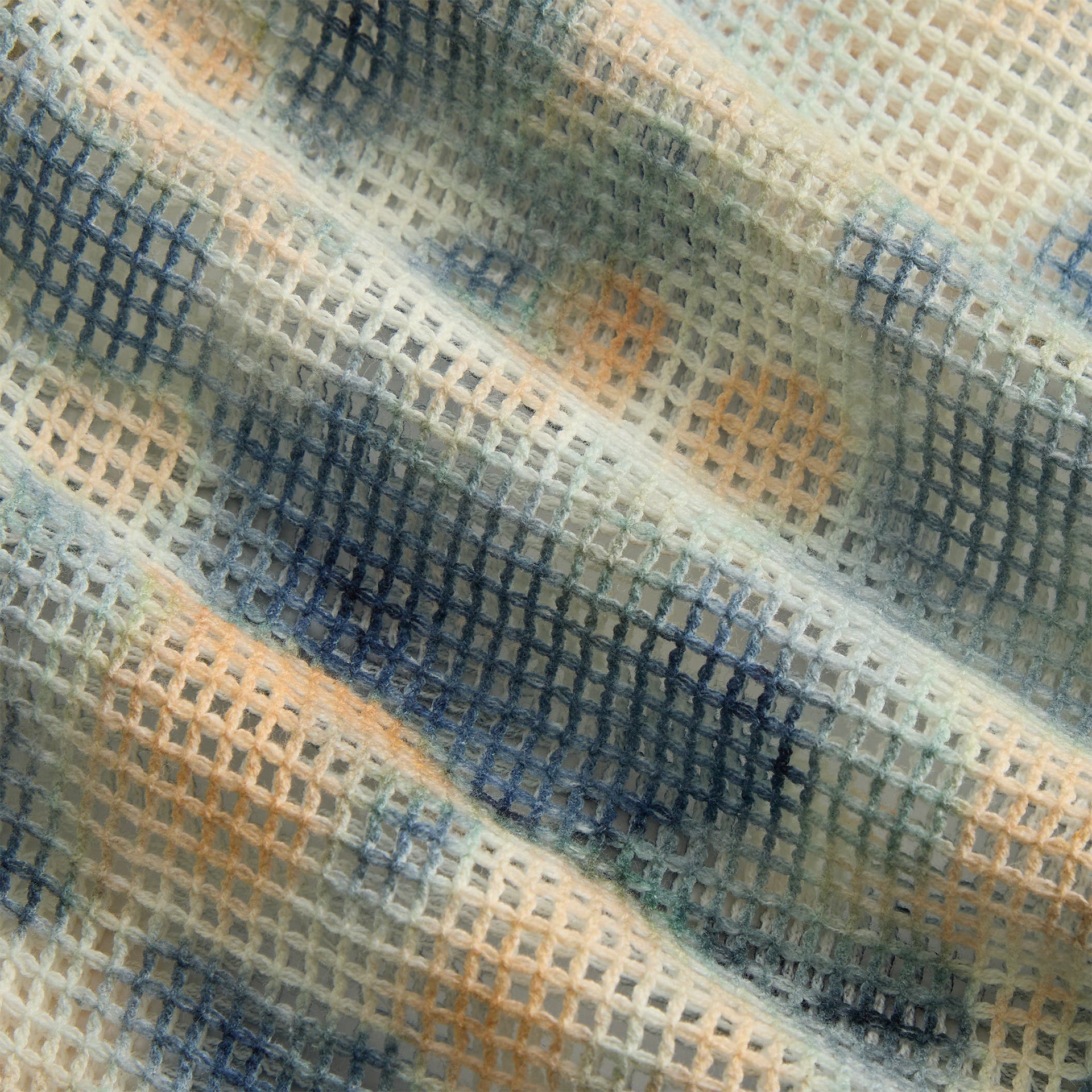 Kith Cotton Mesh Thompson Camp Collar Shirt - Cyanotype