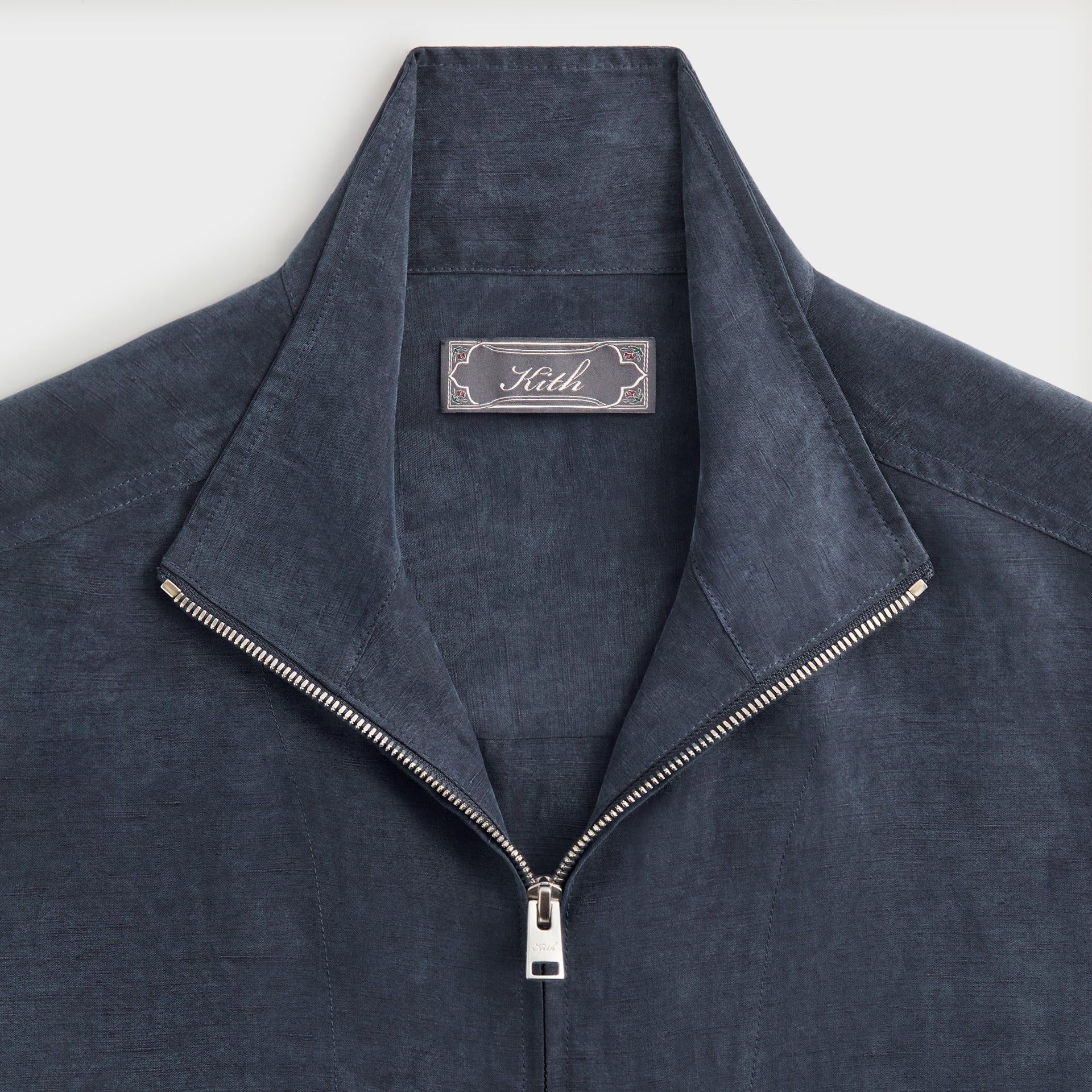 Kith Colton Zip Up Shirt - Nocturnal