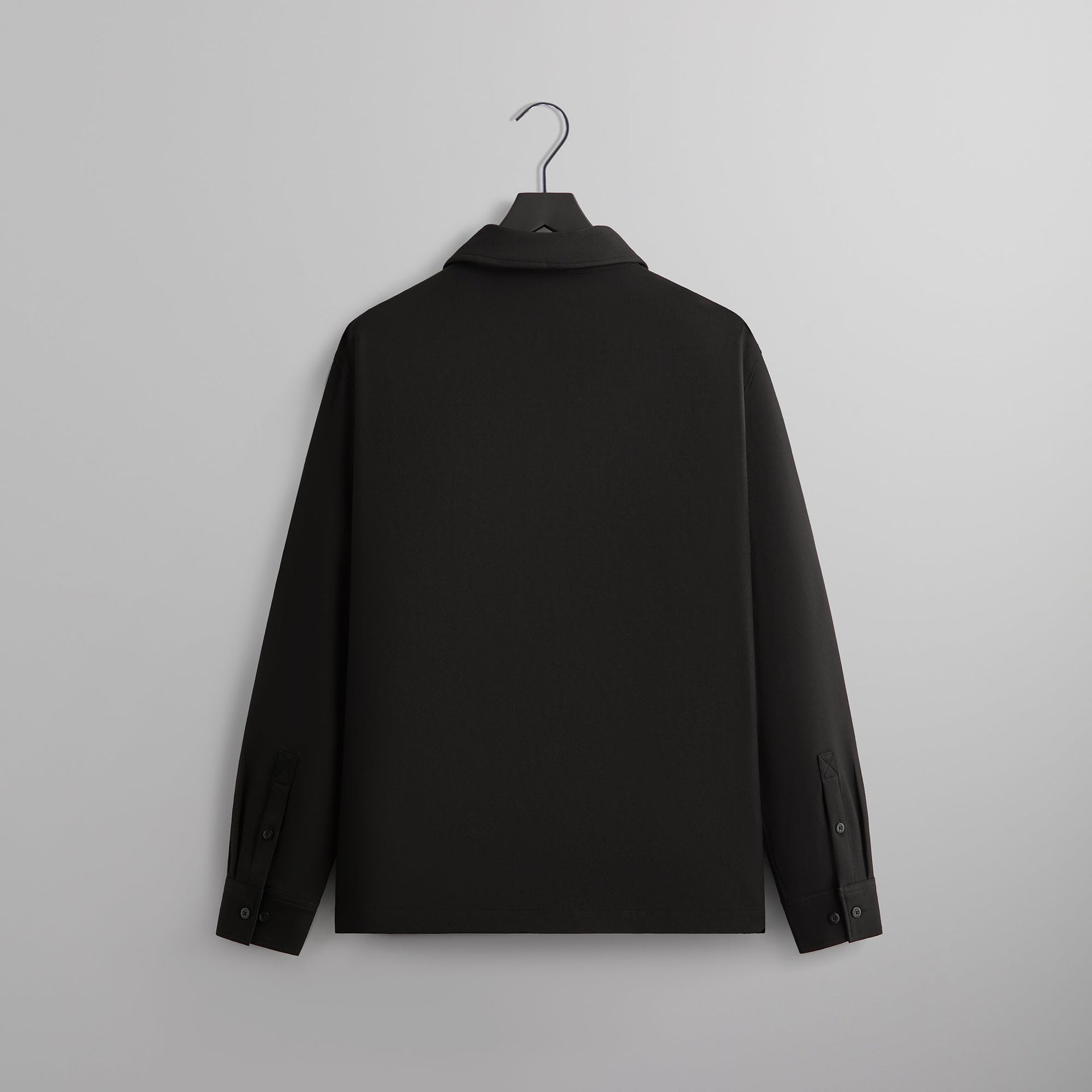 Kith Double Weave Boxy Collared Overshirt - Black PH