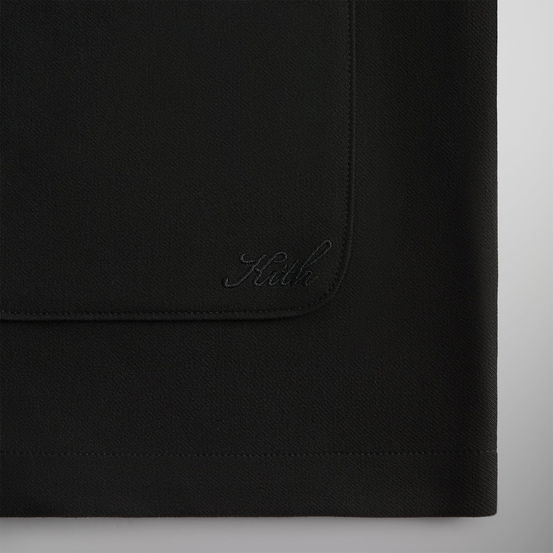Kith Double Weave Boxy Collared Overshirt - Black PH