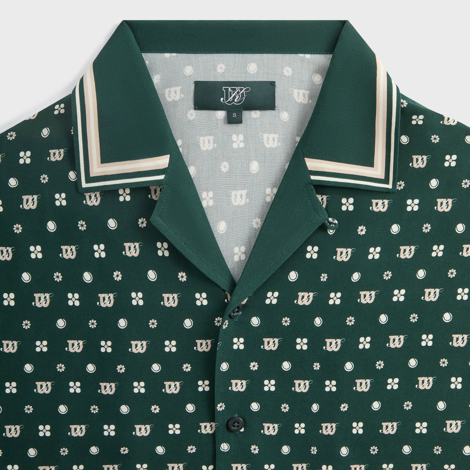 Kith for Wilson Silk Lyocell Thompson Camp Collar Shirt - Stadium