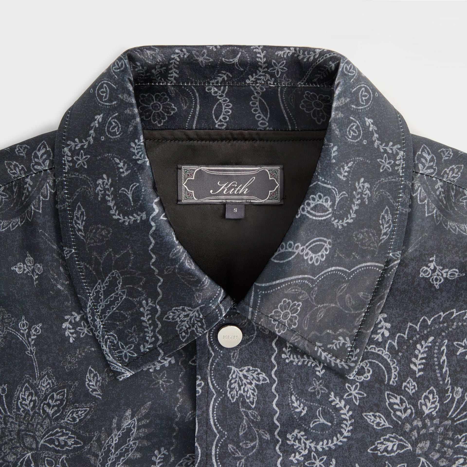 Kith Panelled Bandana Long Sleeve Coaches Jacket - Black