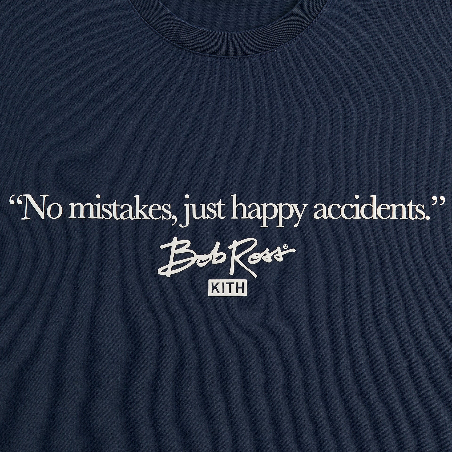 Kith for Bob Ross Happy Accidents Quote Tee - Nocturnal