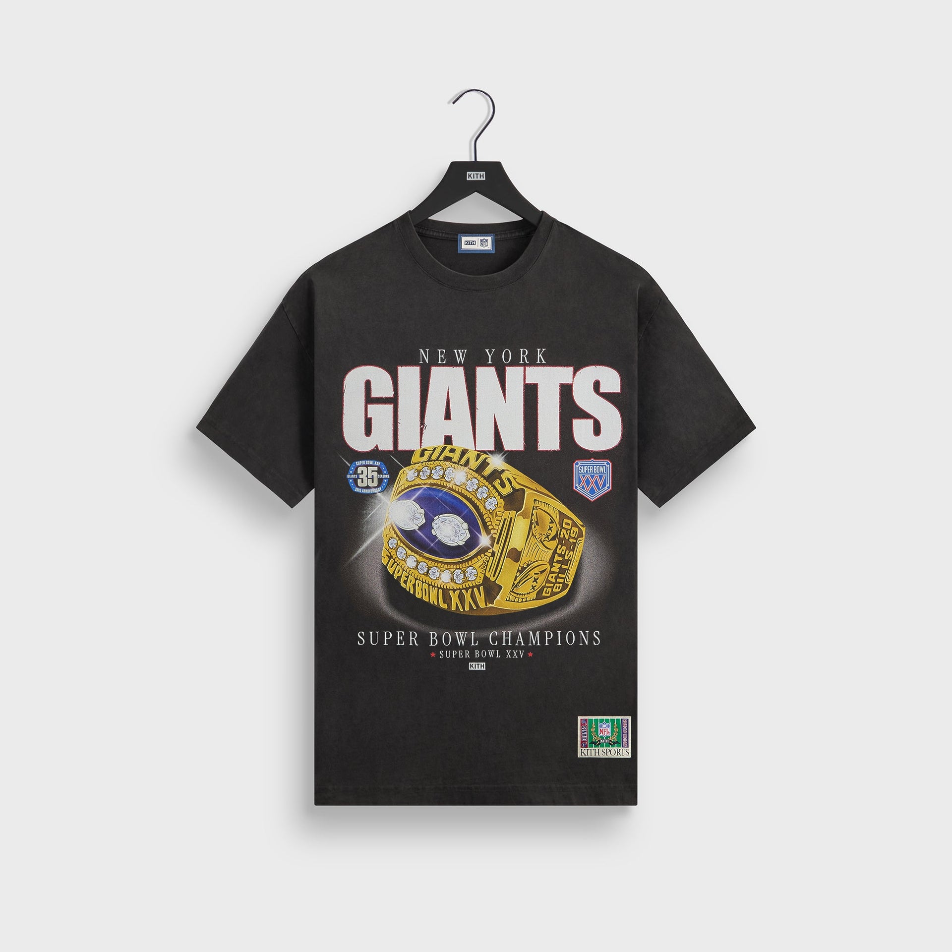 Kith for the NFL New York Giants Ring Vintage Jones Tee - Black