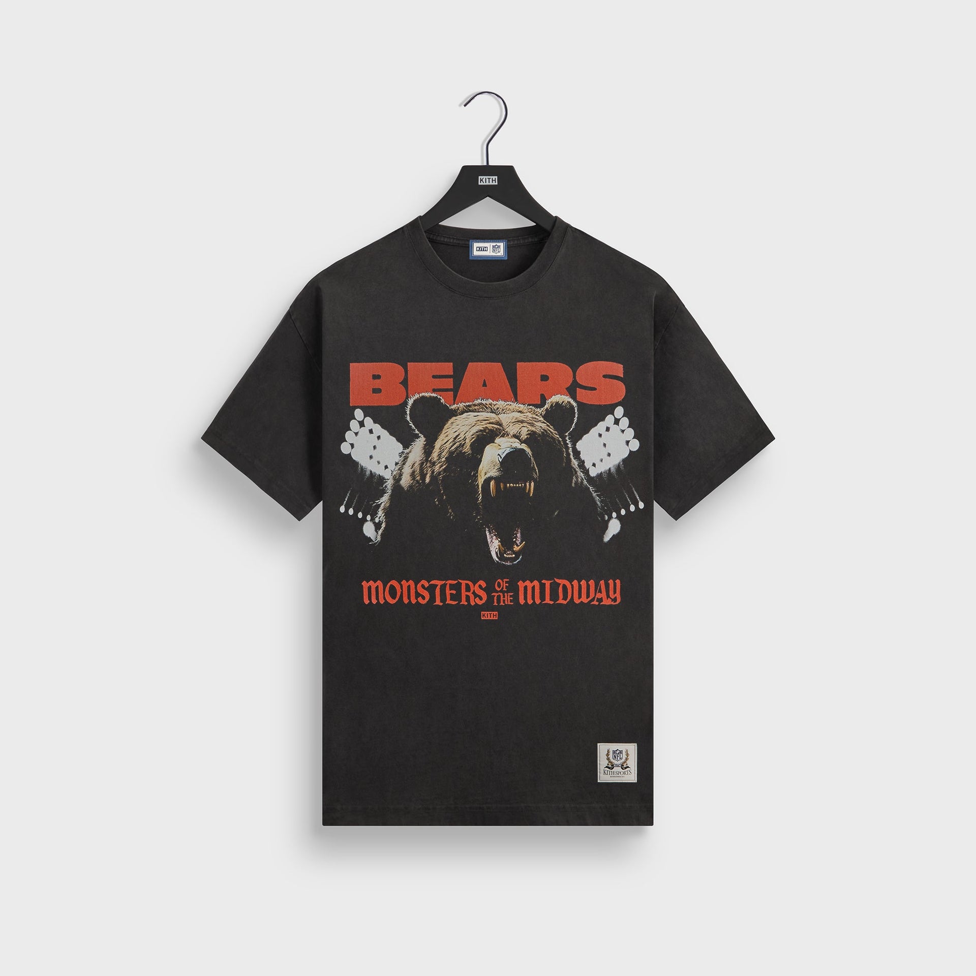 Kith for the NFL Chicago Bears Photo Vintage Jones Tee - Black