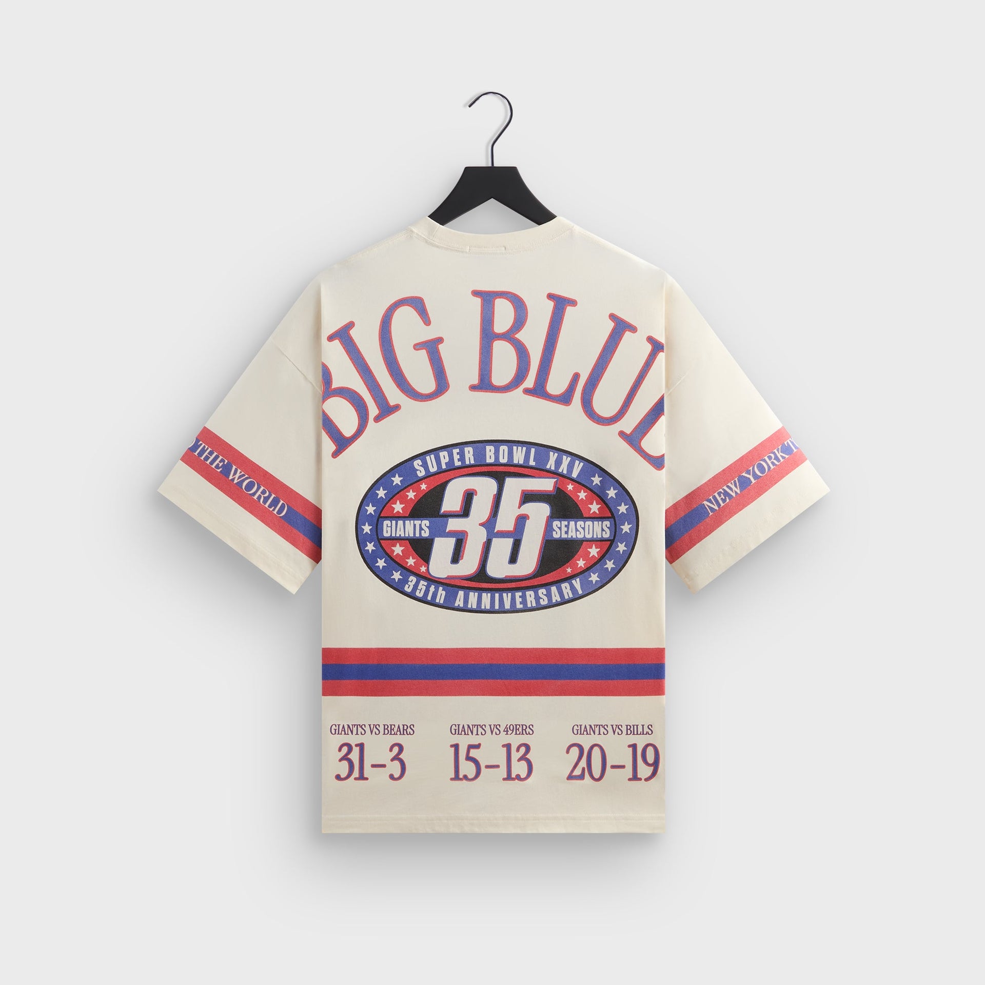 Kith for the NFL New York Giants Victory Vintage Bishop Tee - Sandrift
