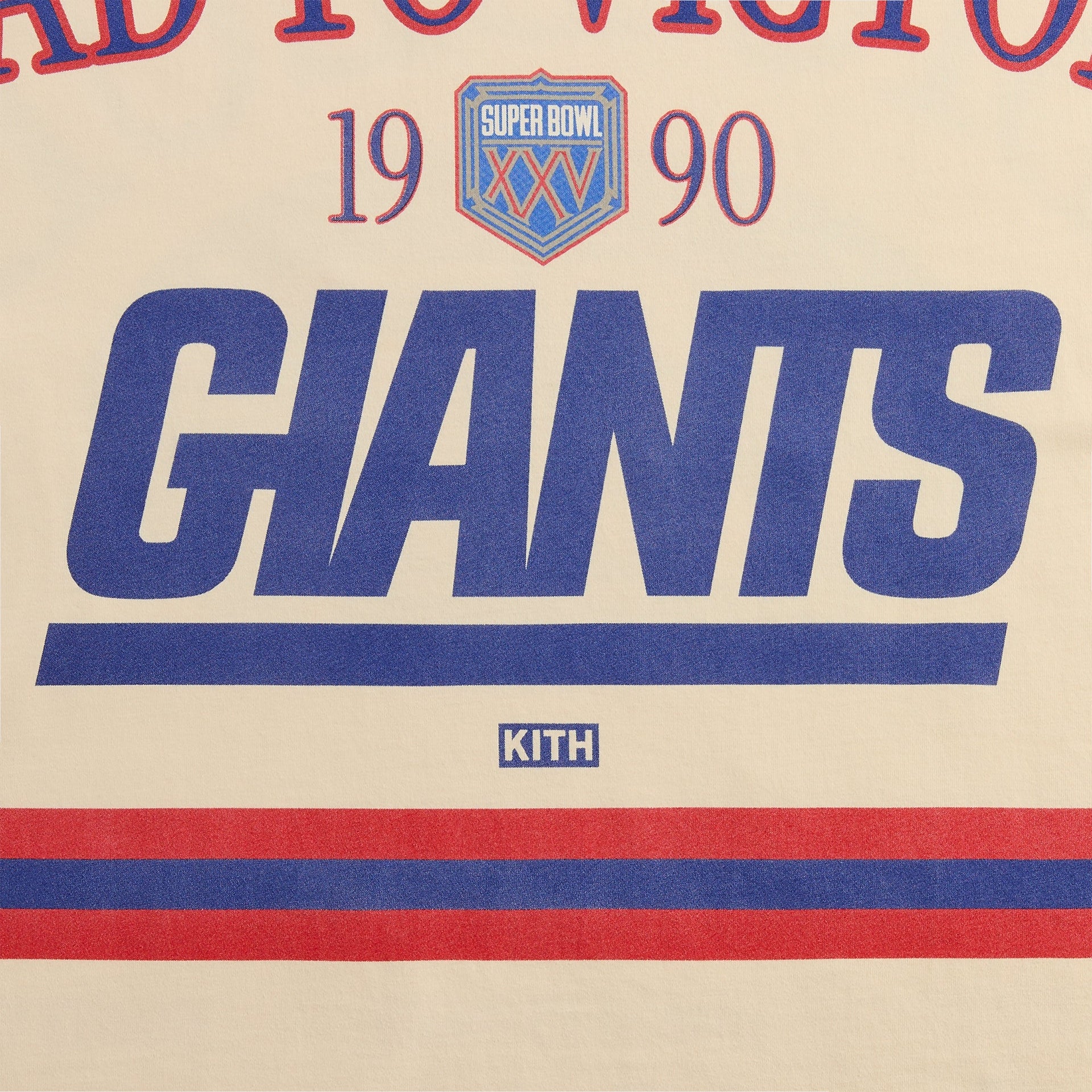 Kith for the NFL New York Giants Victory Vintage Bishop Tee - Sandrift