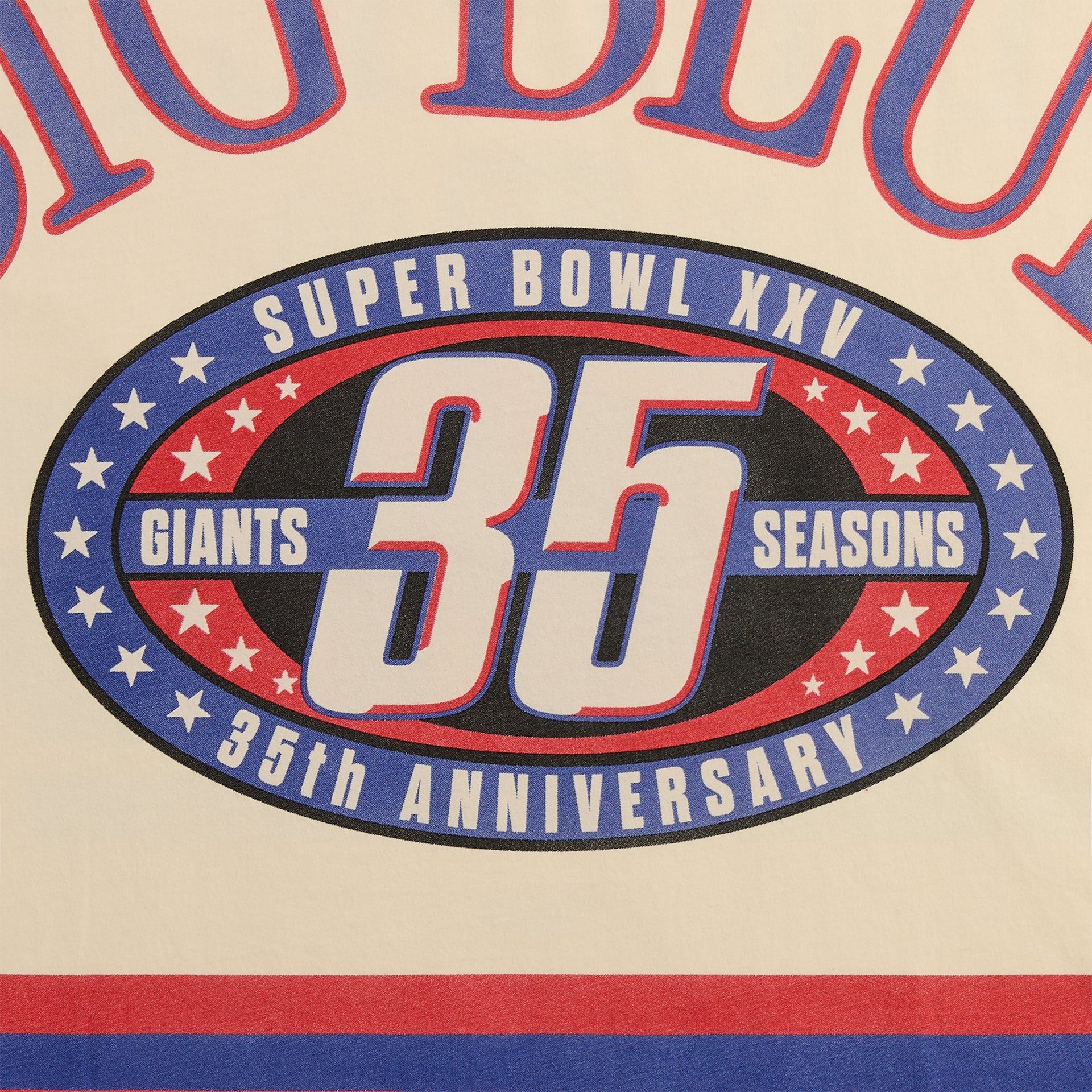 Kith for the NFL New York Giants Victory Vintage Bishop Tee - Sandrift