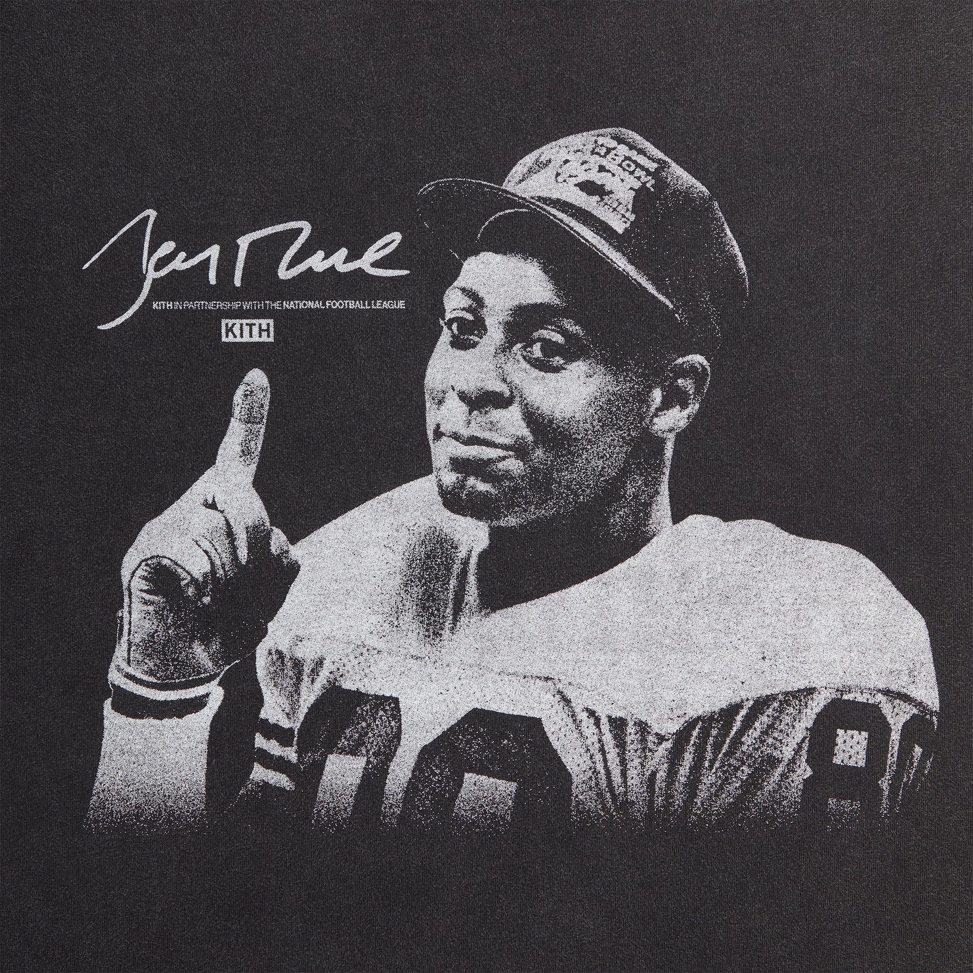 Kith for the NFL Jerry Rice Vintage Jones Tee - Black