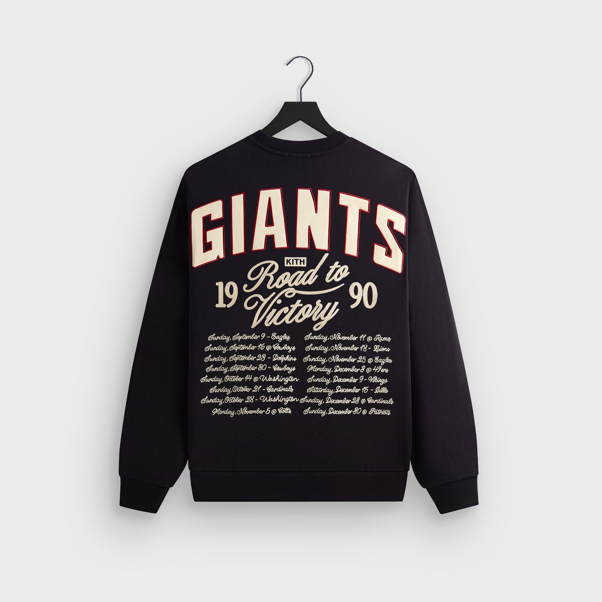 Kith for the NFL New York Giants Victory Vintage Nelson Crewneck - Ink