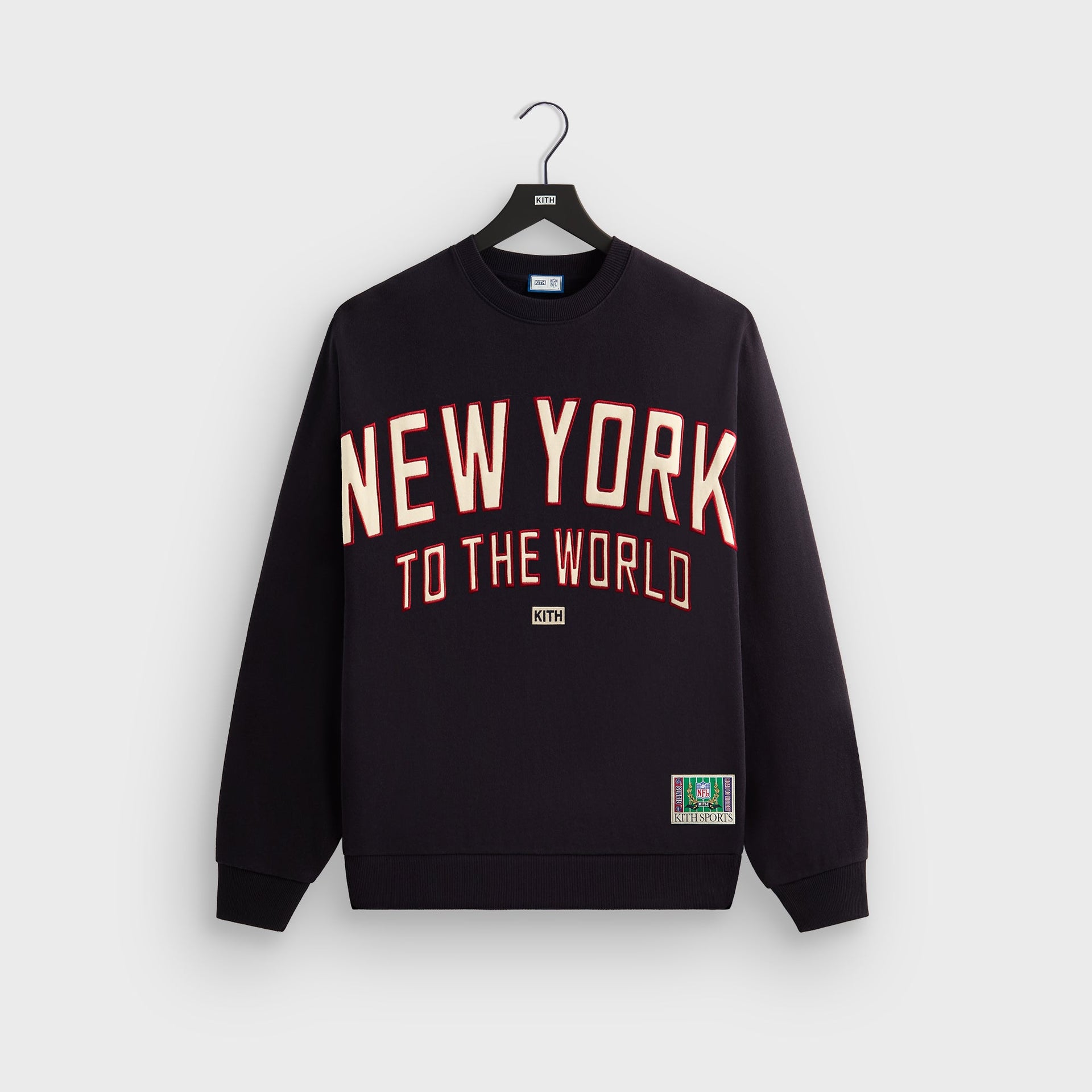 Kith for the NFL New York Giants Victory Vintage Nelson Crewneck - Ink