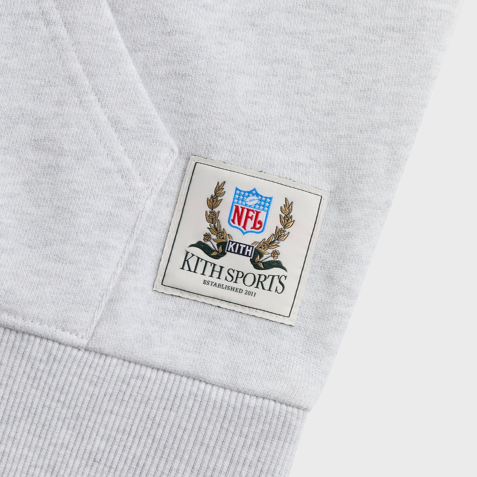 Kith for the NFL San Francisco 49ers Faithful Vintage Hoodie - Light Heather Grey