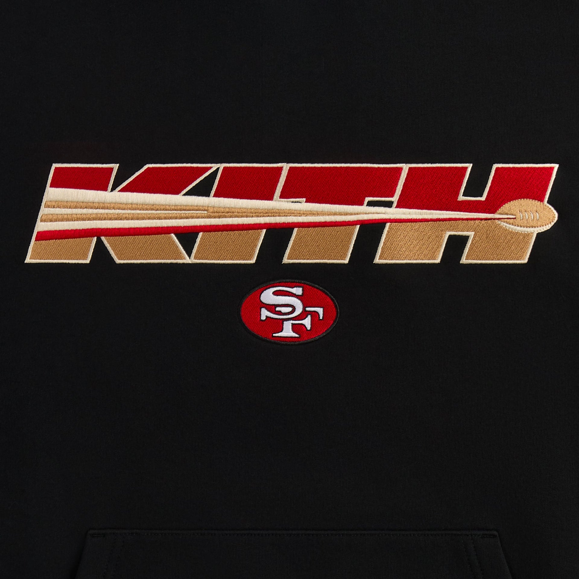 Kith for the NFL San Francisco 49ers Vintage Nelson Hoodie - Black