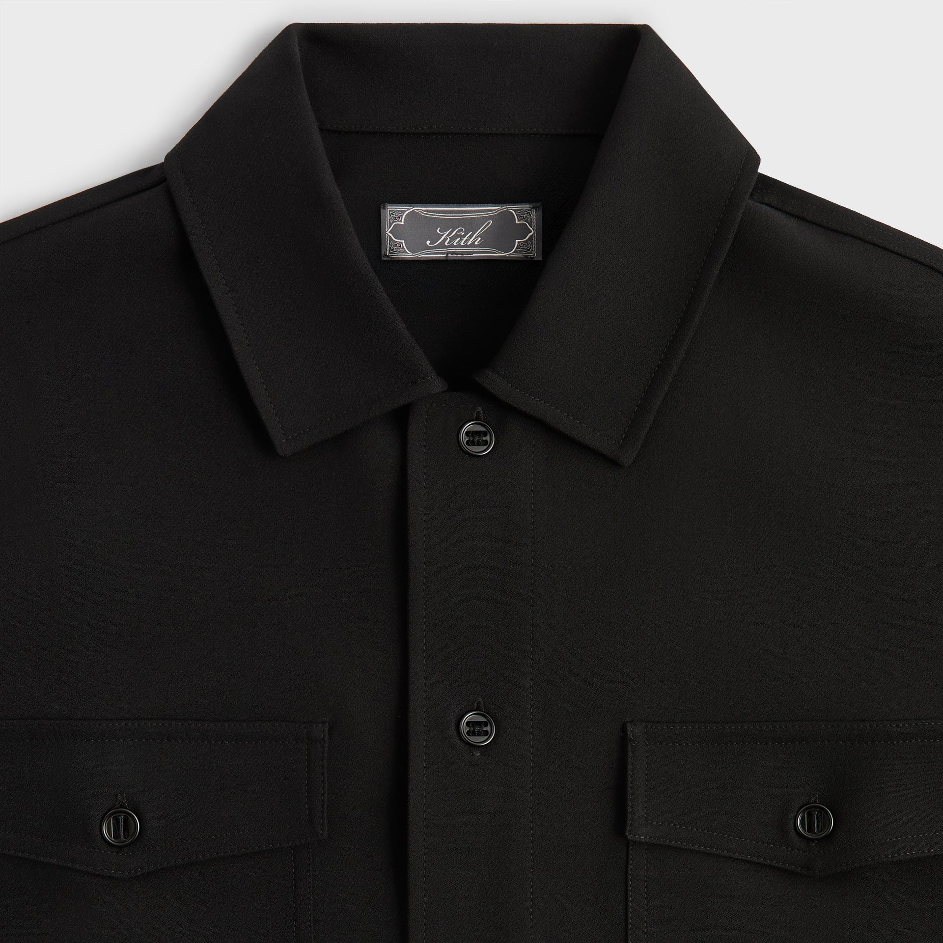 Kith Midweight Double Weave Ace Shirt - Black