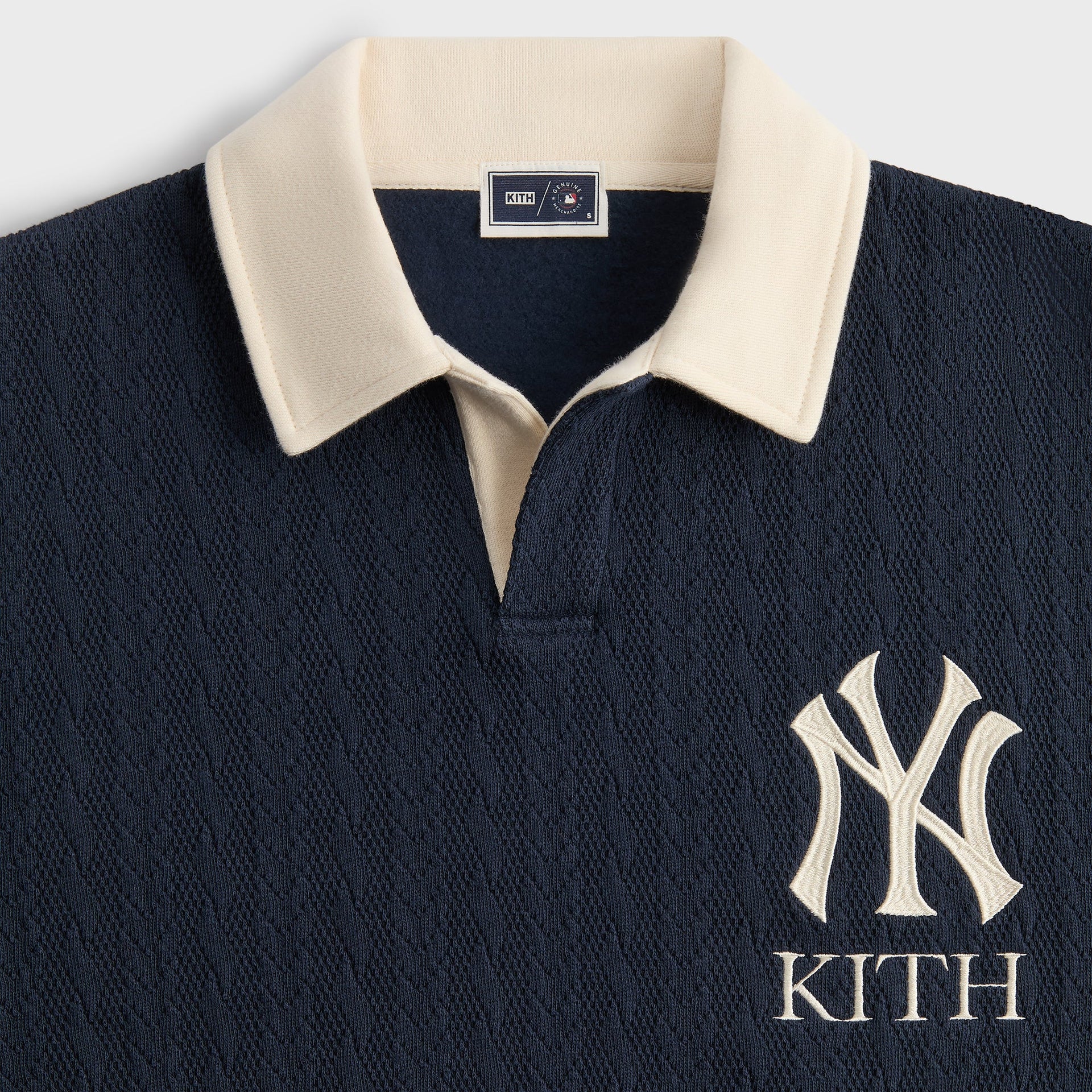 Kith for the New York Yankees Cable Fleece Nelson Sweatshirt - Nocturnal