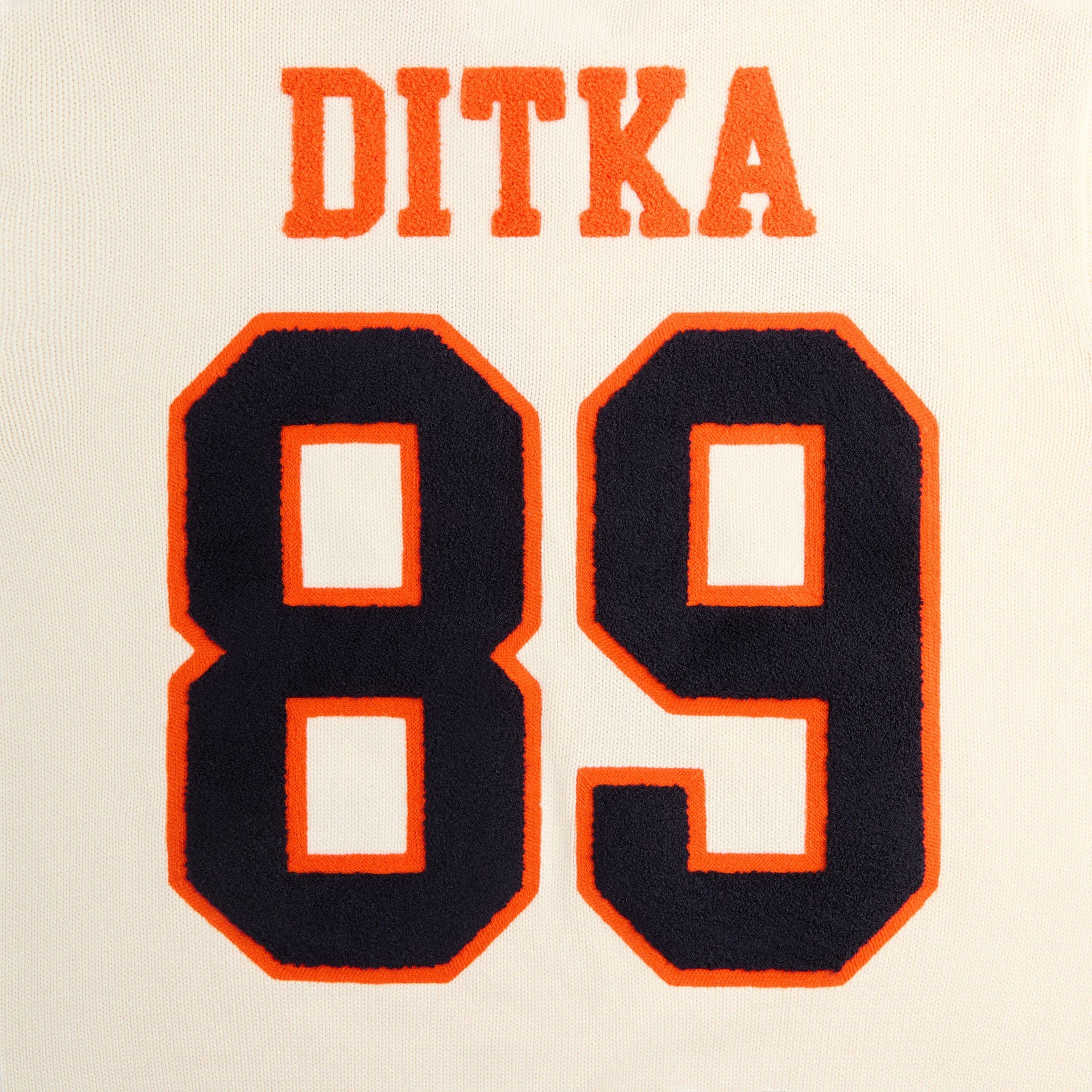 Kith for the NFL Chicago Bears V-Neck Beau Knit Sweater - Sandrift