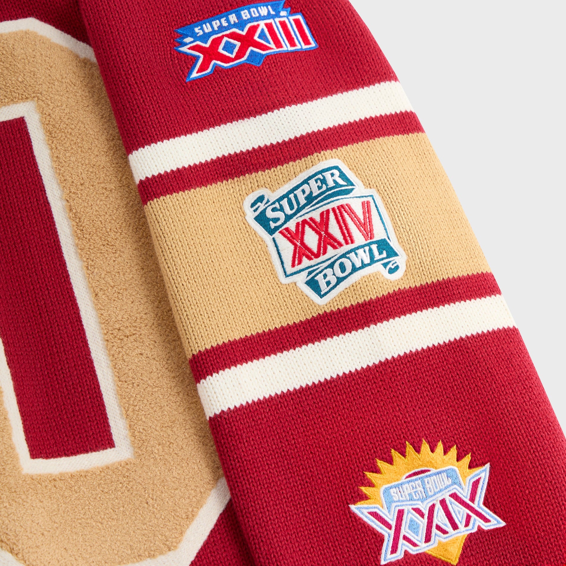 Kith for the NFL San Francisco 49ers V-neck Beau Knit Sweater - Present