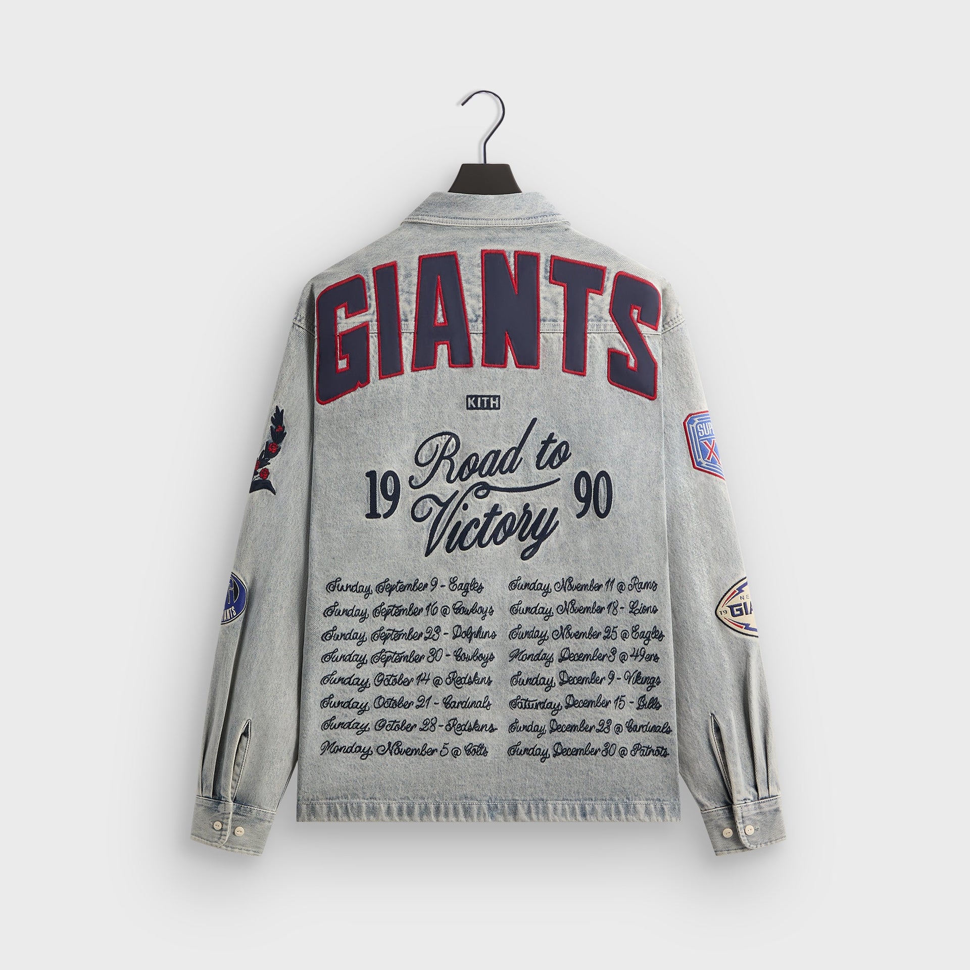 Kith for the NFL New York Giants Denim Henson Shirt - Cameron Wash