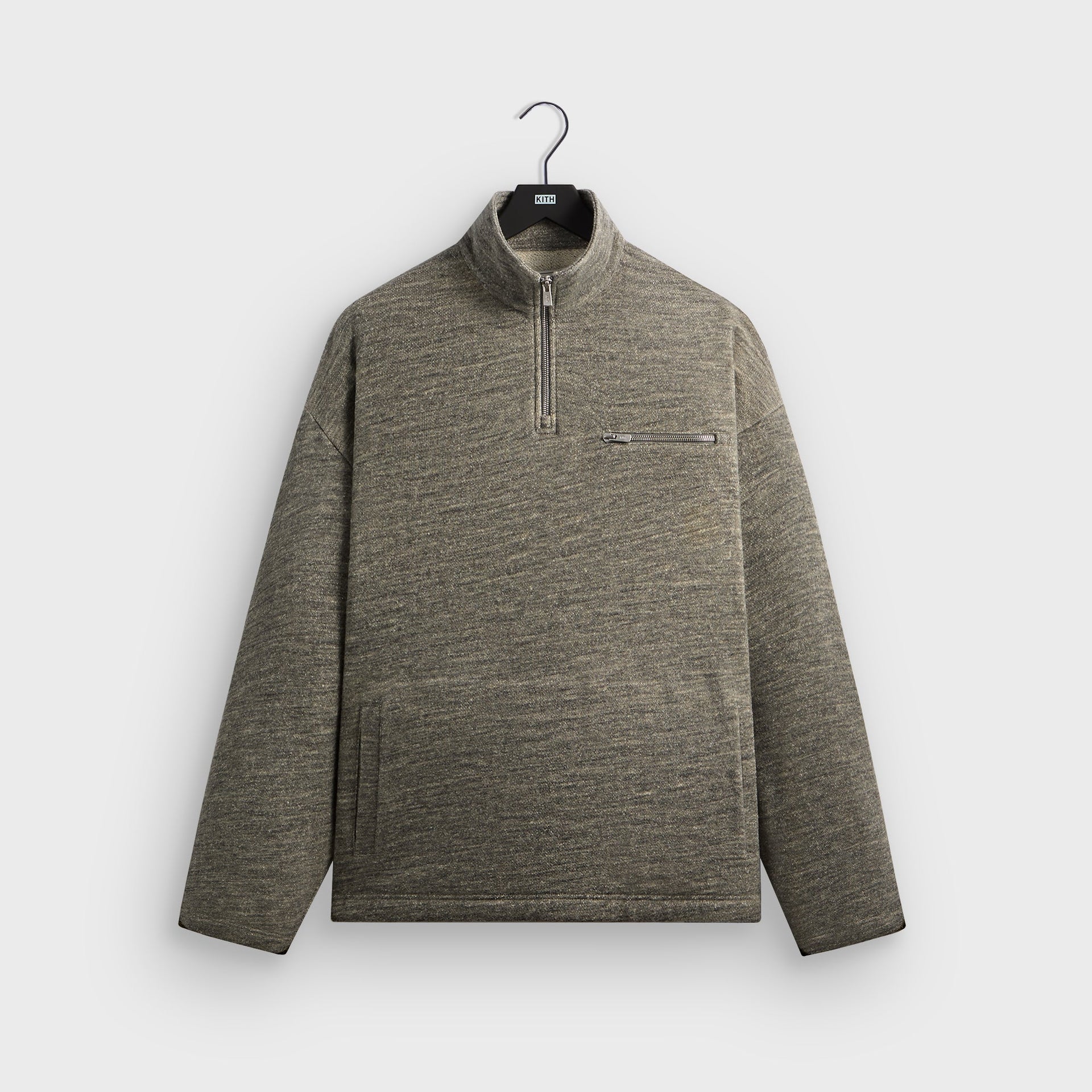 &Kin Gene Quarter Zip Pullover - Medium Heather Grey