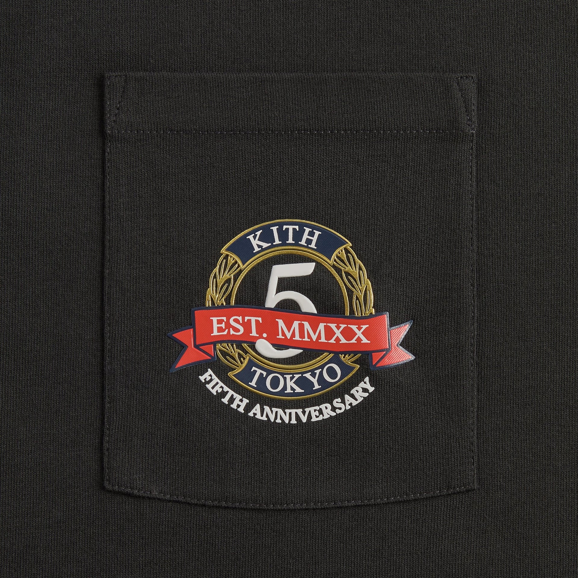 Kith Tokyo 5 Year Anniversary Pocket Tee - Black