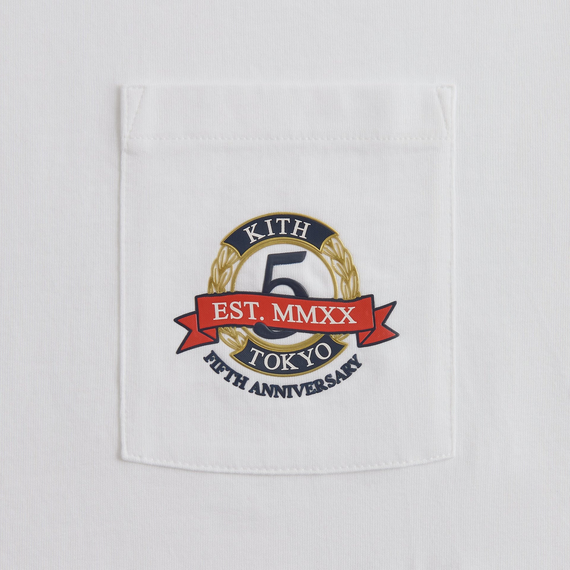 Kith Tokyo 5 Year Anniversary Pocket Tee - White