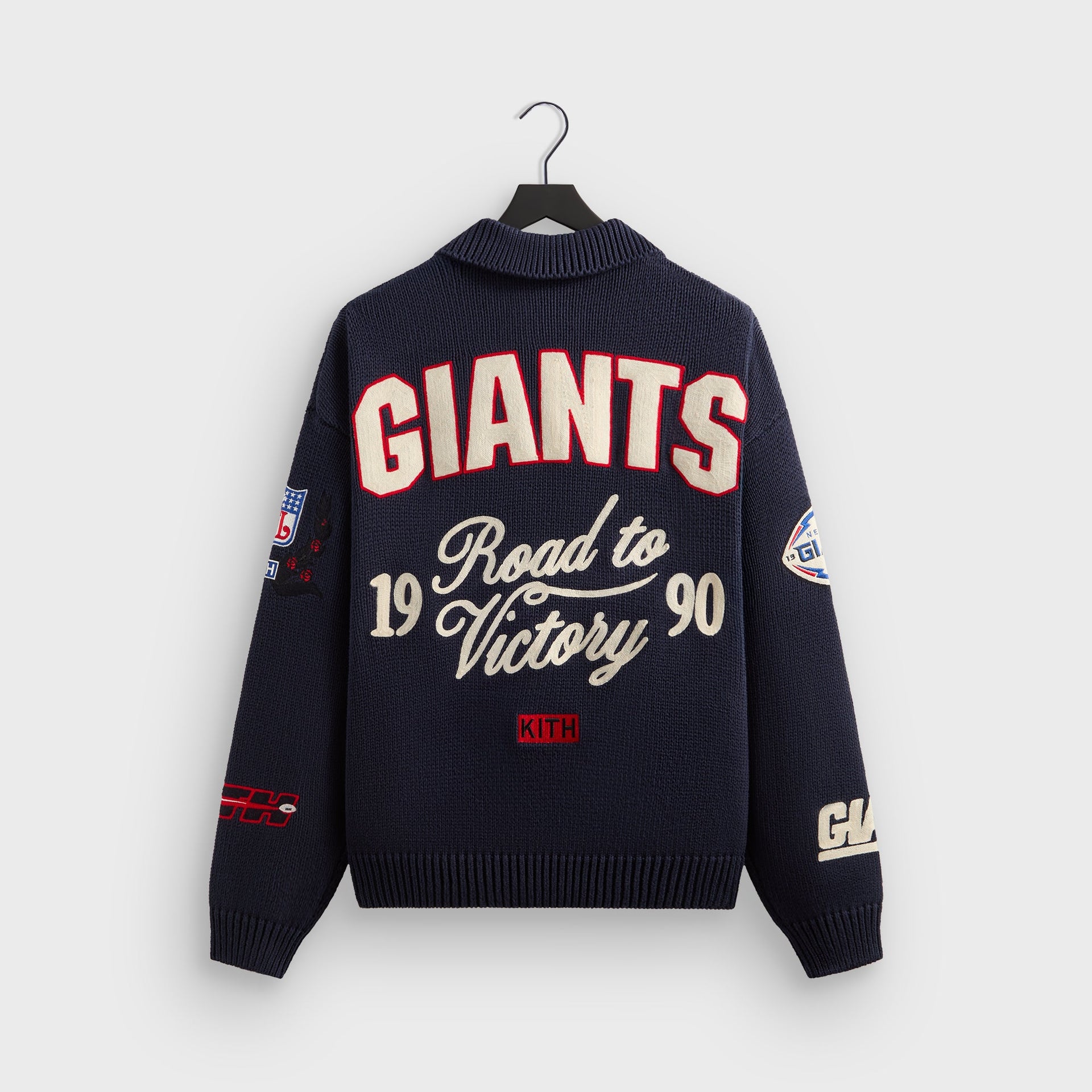 Kith for the NFL New York Giants Nelson Rugby Sweater - Nocturnal