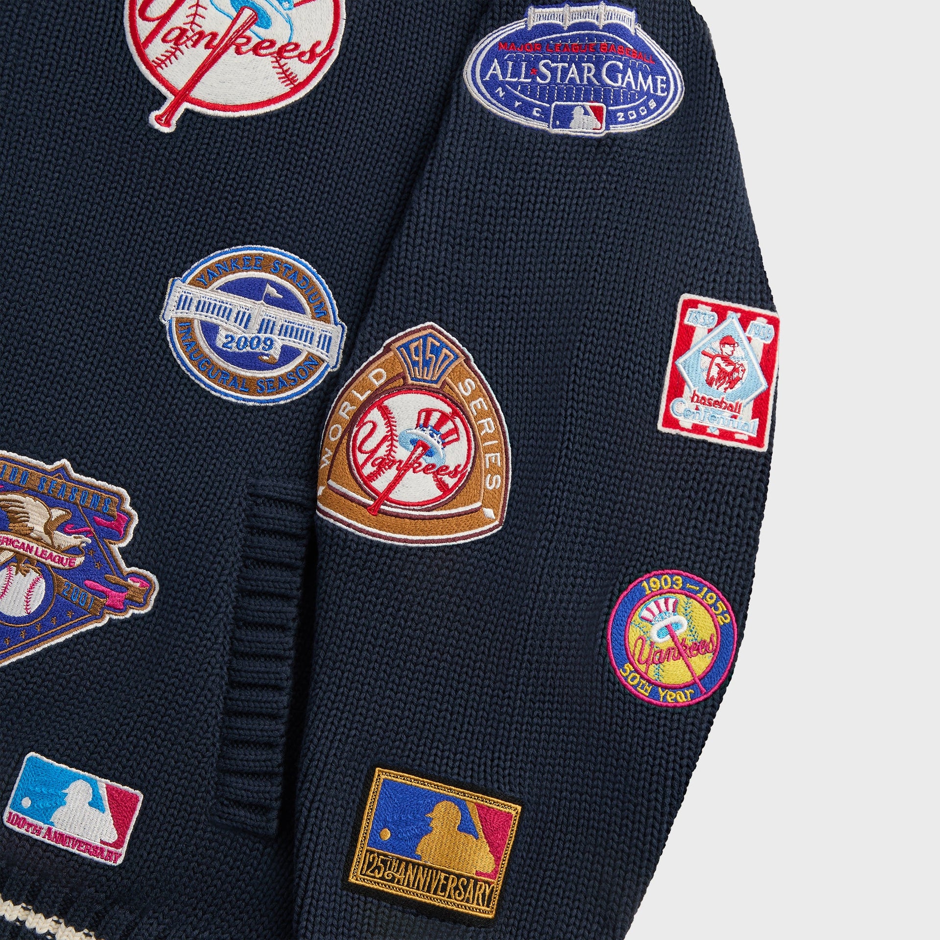 Kith for the New York Yankees All-Over Embroidered Wyona Full Zip - Nocturnal