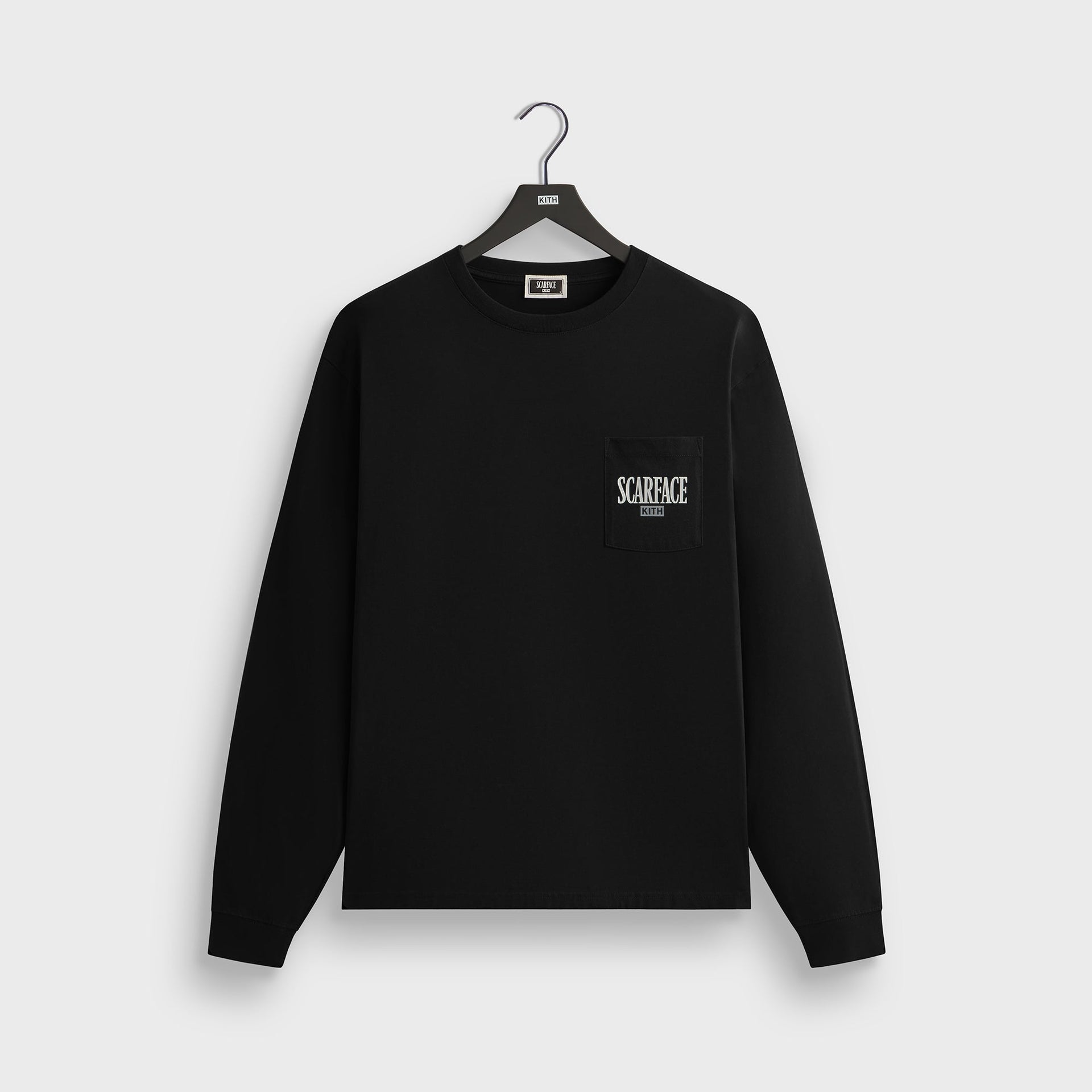 Kith for Scarface Tony Vintage Long Sleeve Pocket Tee - Black