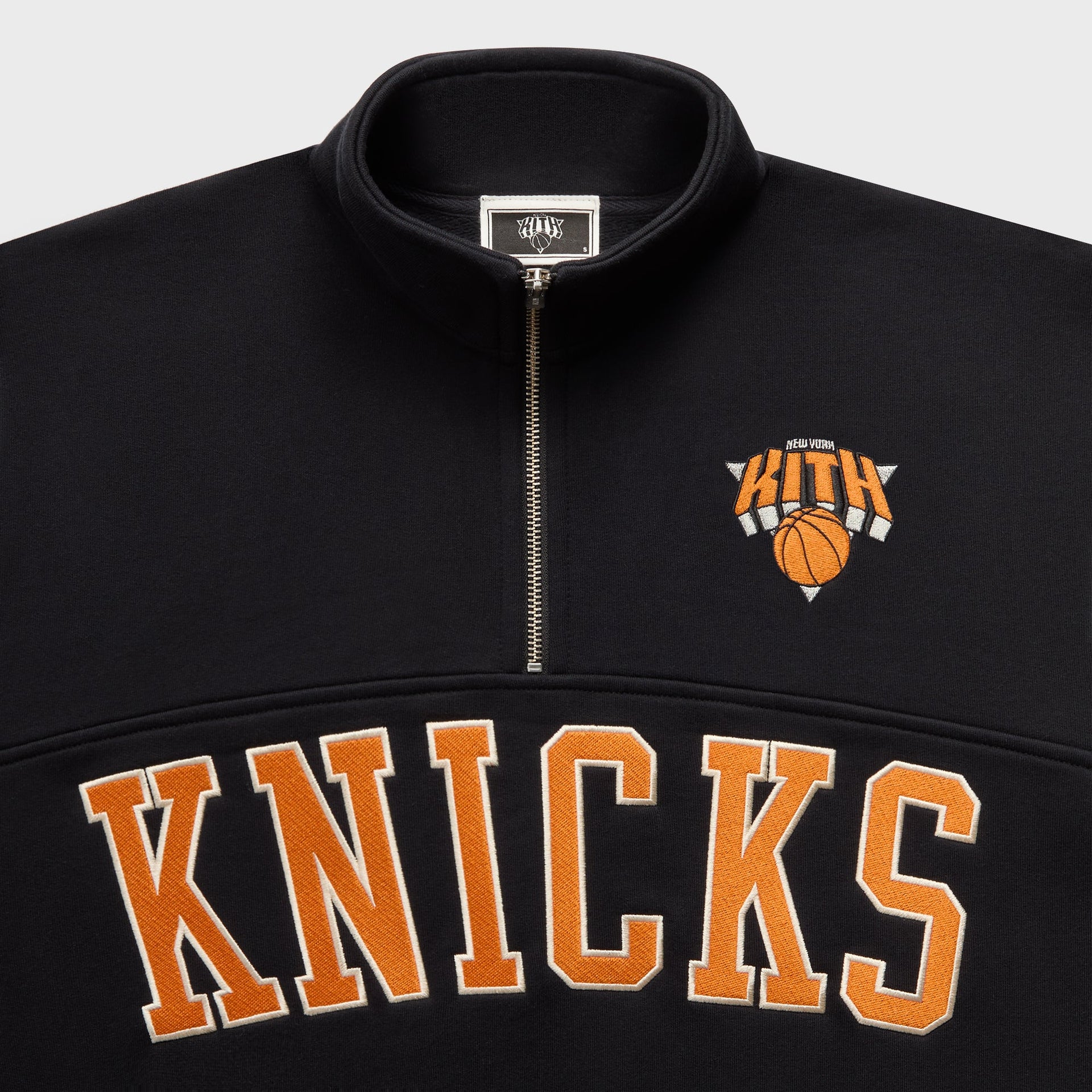 Kith for the New York Knicks Madison Square Garden Vintage Nelson Quarter Zip - Black