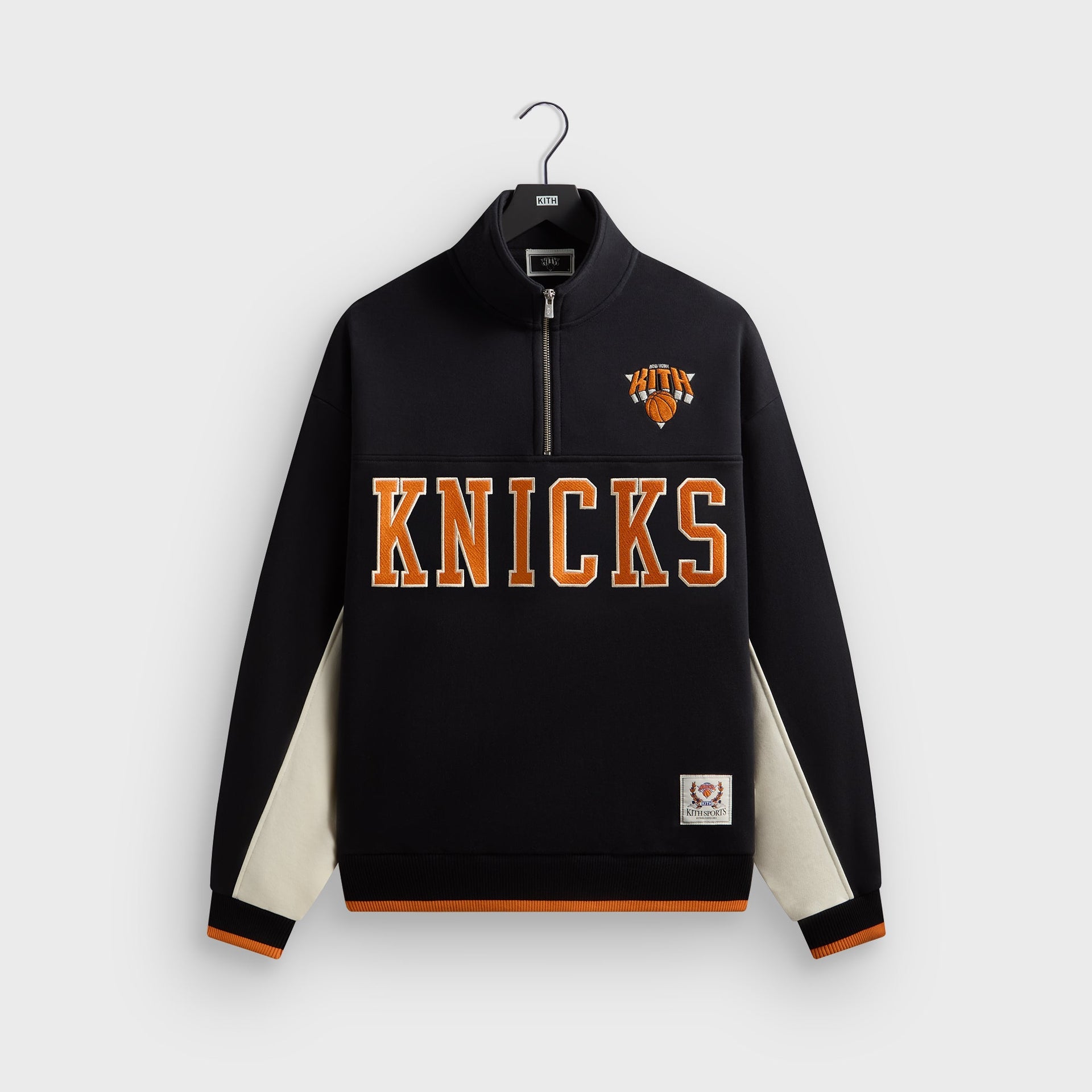 Kith for the New York Knicks Madison Square Garden Vintage Nelson Quarter Zip - Black